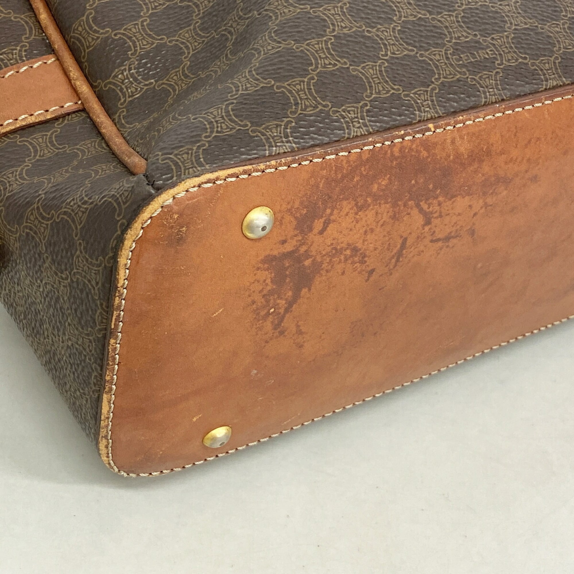 Celine Brown Pvc Handbag (Pre-Owned)