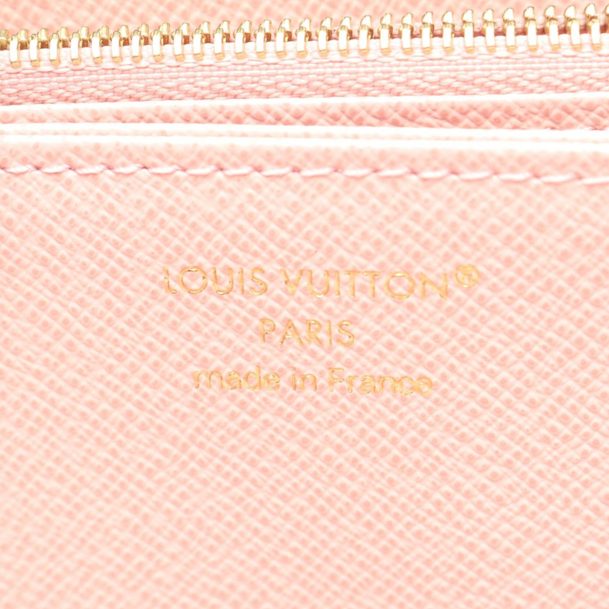 Louis Vuitton Brown Pink Rose Ballerine Monogram Leather Pvc Long Wallet (Bi-Fold) (Pre-Owned)