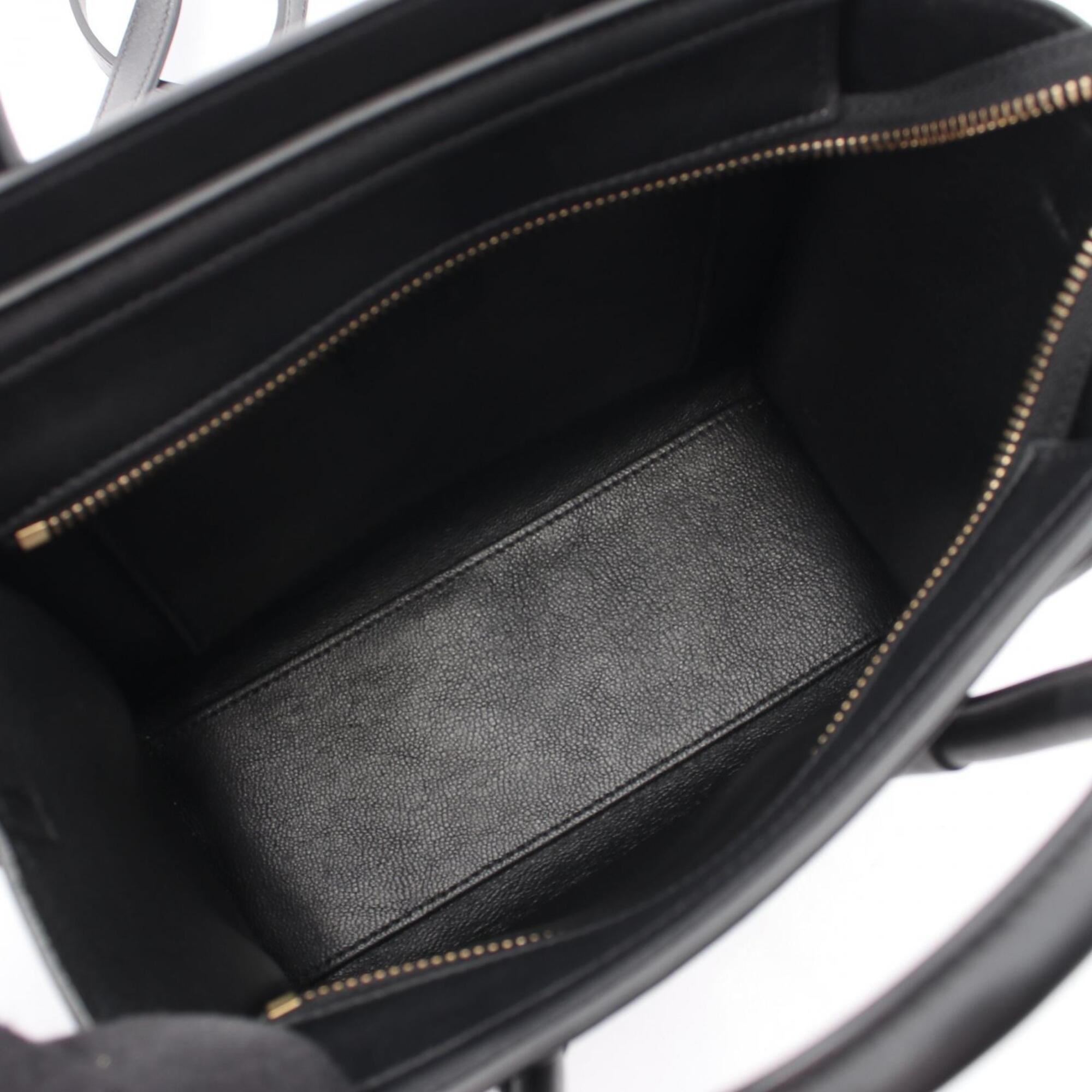 Celine Black Leather Handbag (Pre-Owned)