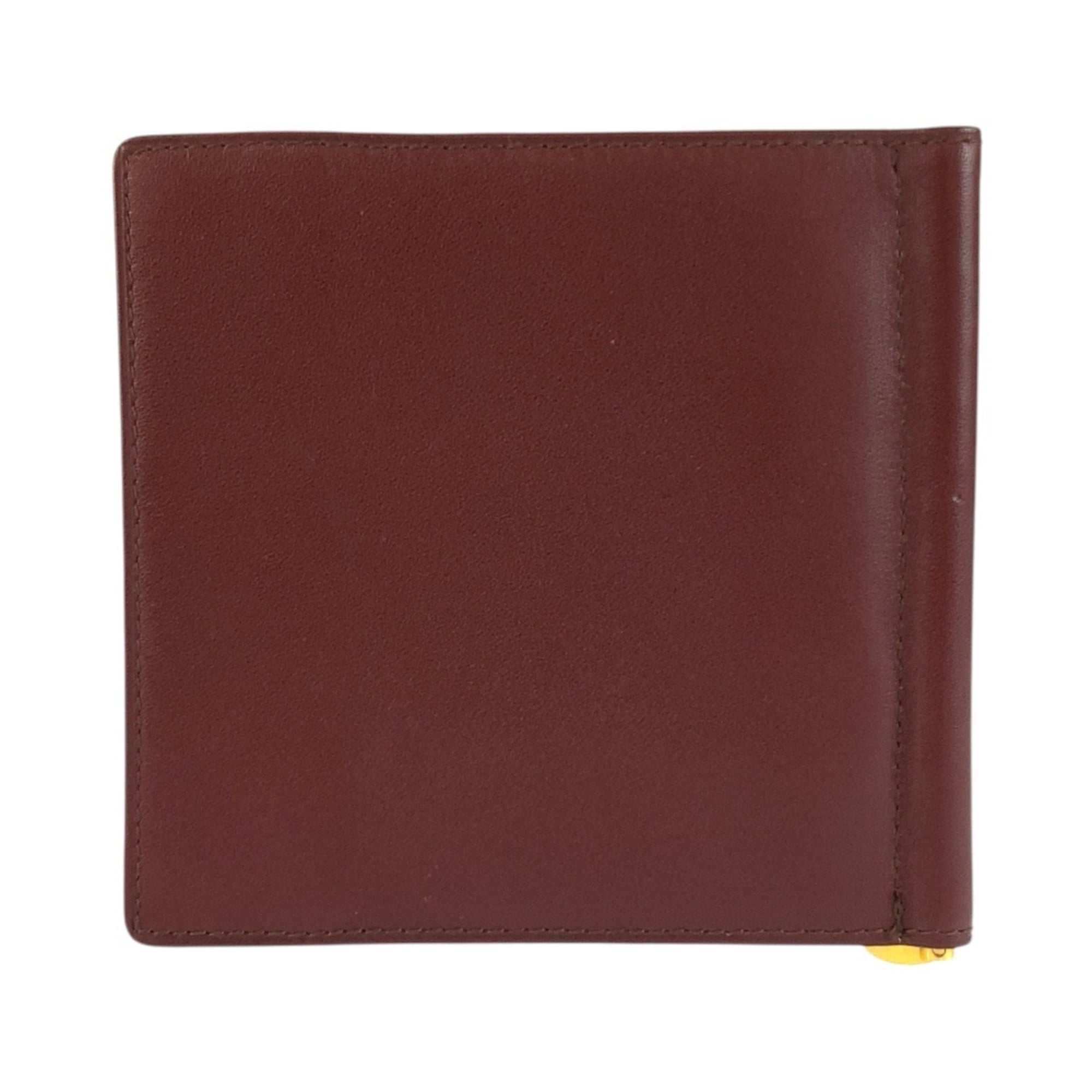 Cartier Bordeaux Leather Money Clip (Pre-Owned)