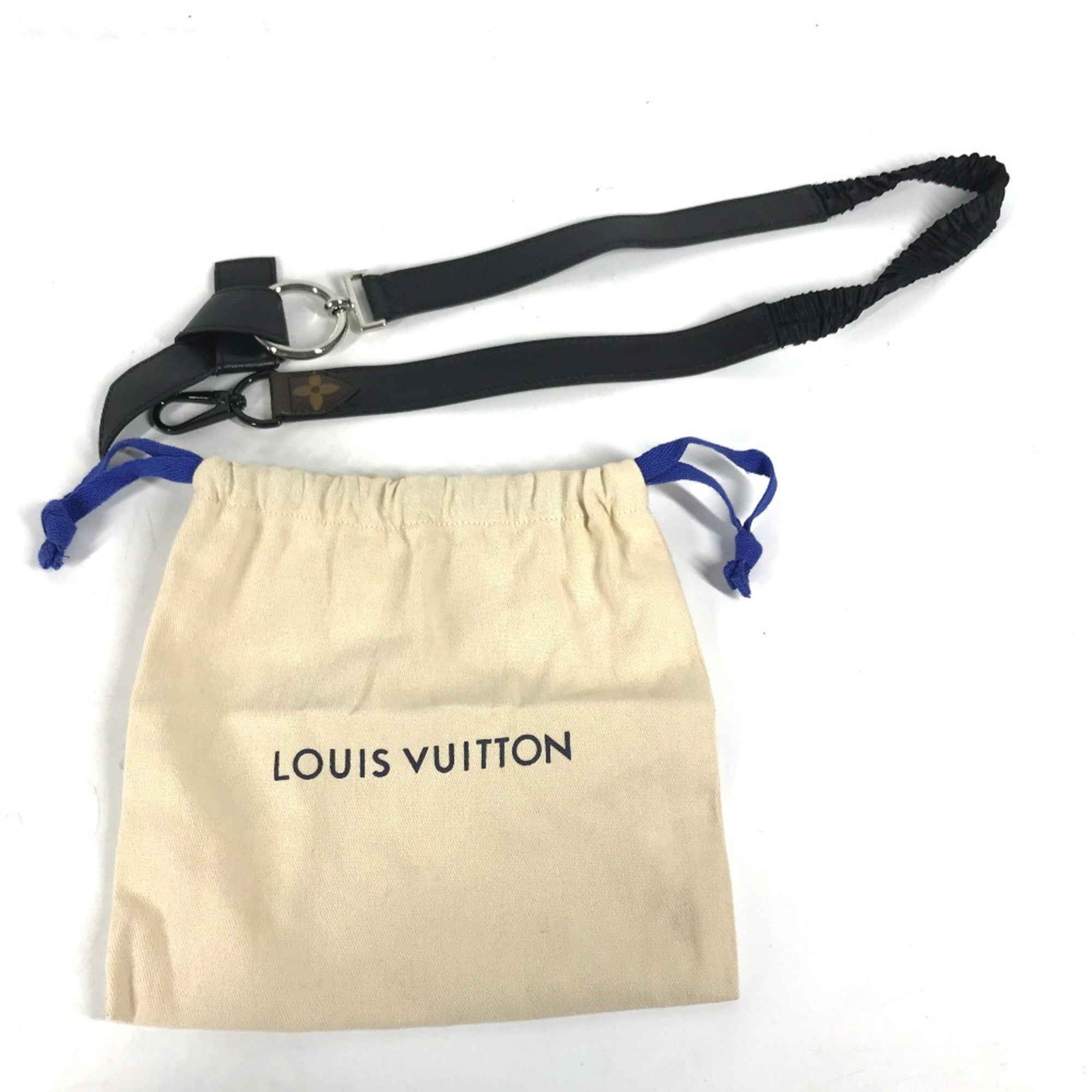 Louis Vuitton Black Leather Chain/Shoulder Wallet (Pre-Owned)