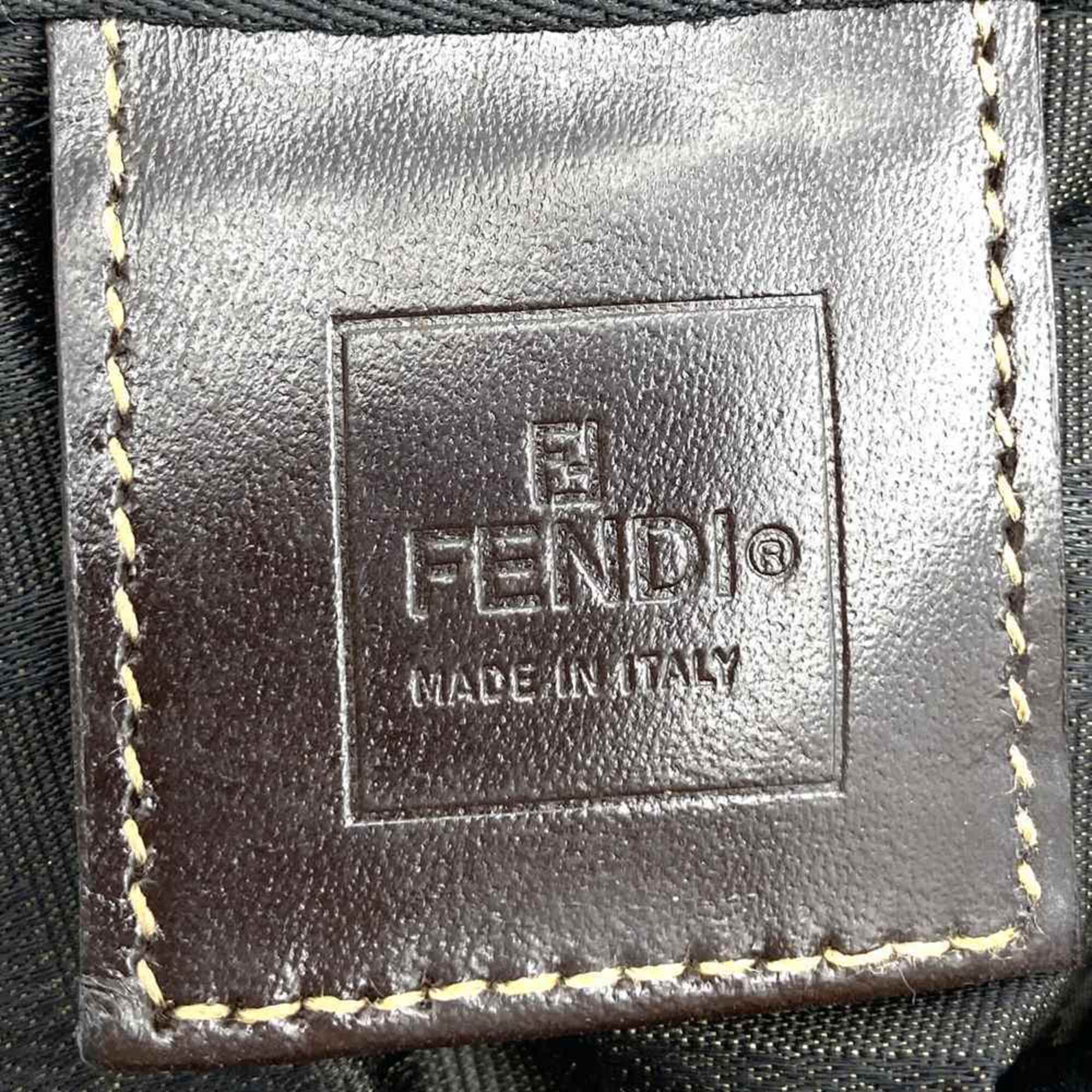 Fendi Zucca Brown Zucca Boston Bag (Pre-Owned)