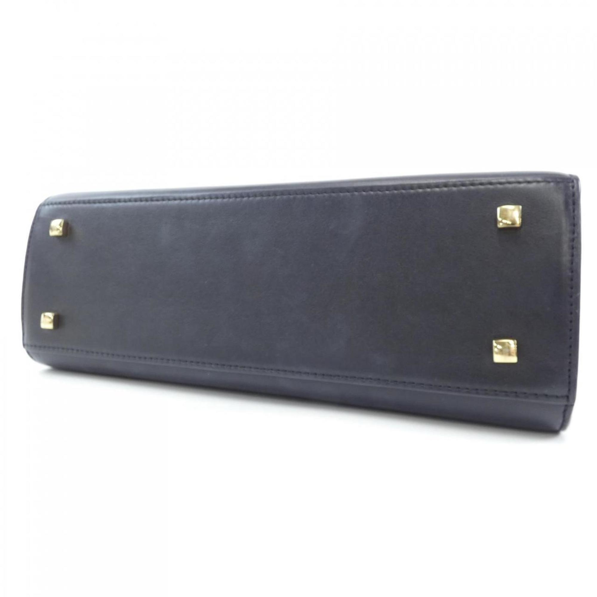 Delvaux Black Handbag (Pre-Owned)