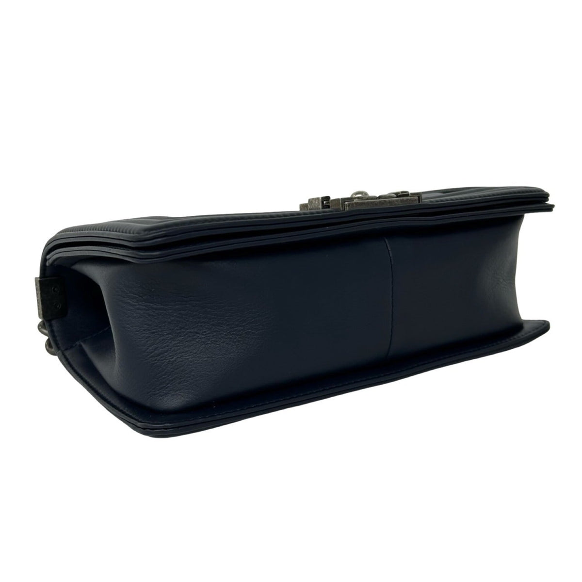 Chanel Navy Leather Shoulder Bag (Pre-Owned)