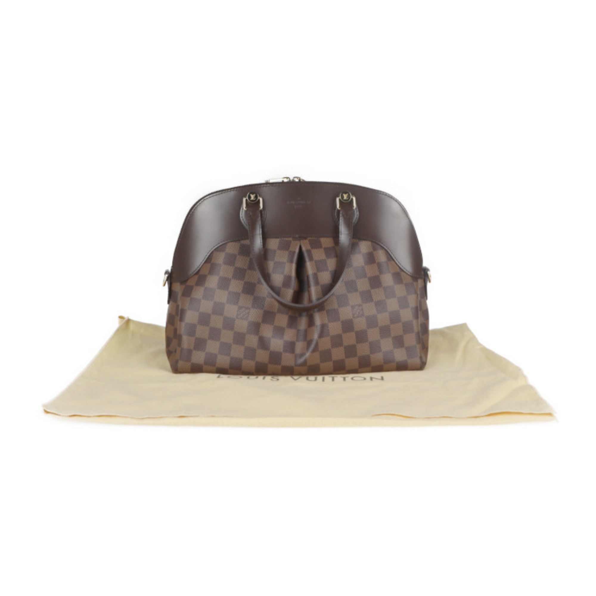Louis Vuitton Brown Damier Canvas Handbag Shopping Bag Shoulder Bag Tote Bag (Pre-Owned)