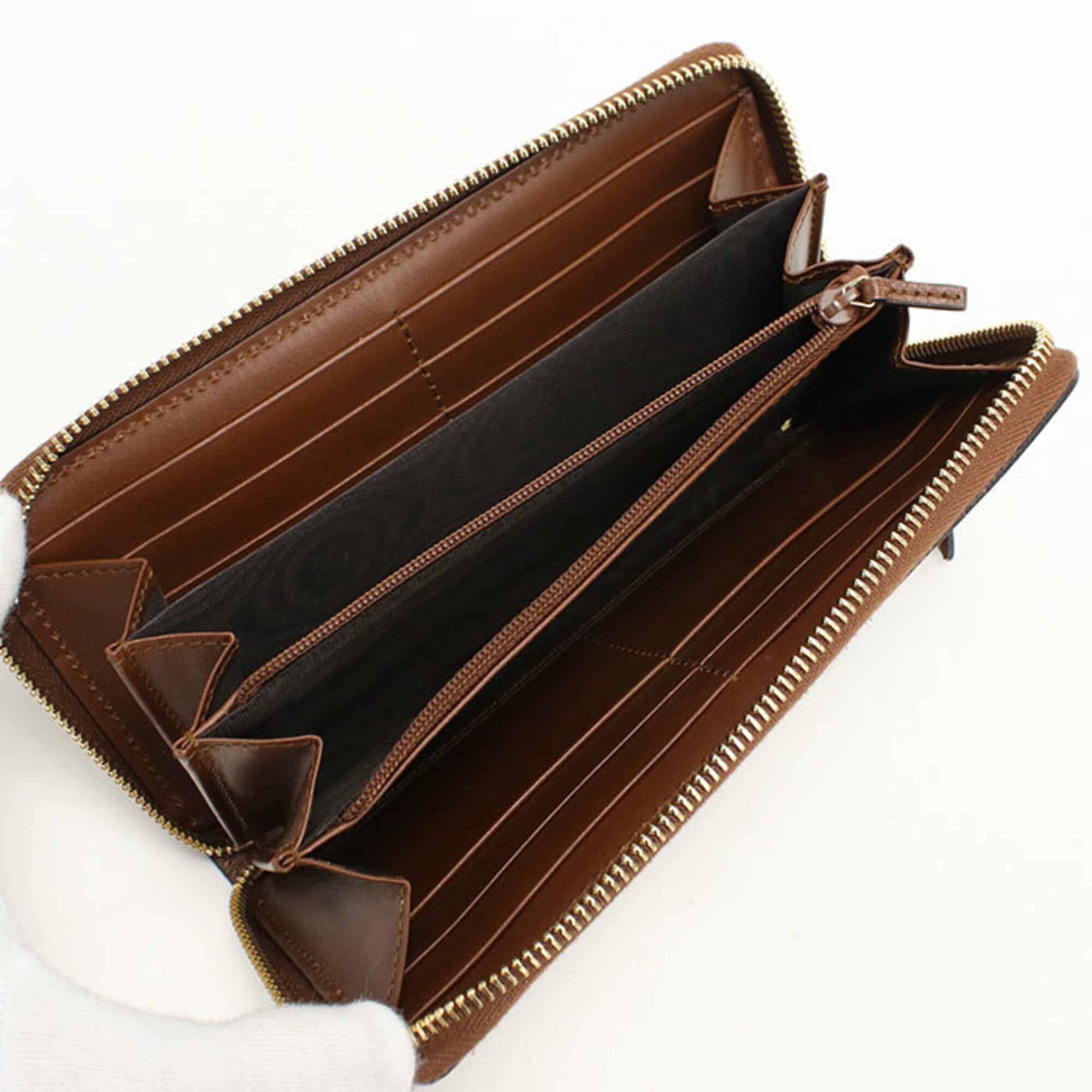 Gucci Beige Pvc Long Wallet (Bi-Fold) (Pre-Owned)