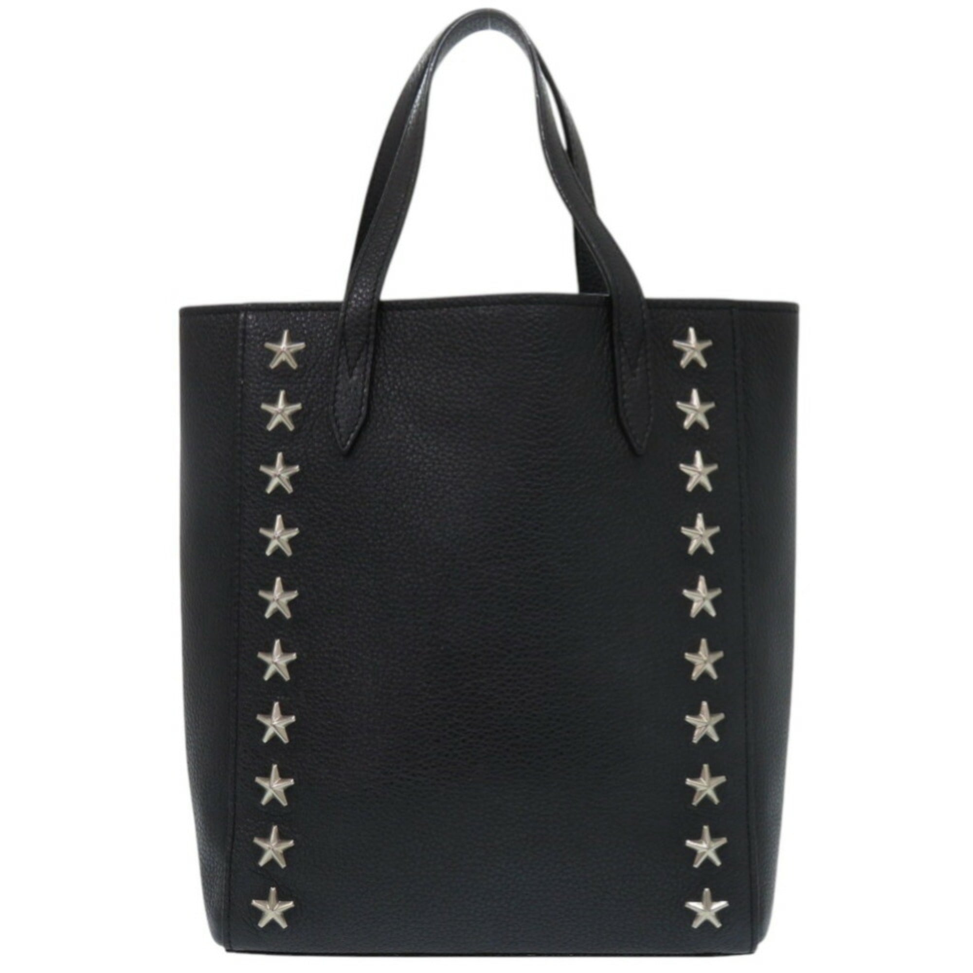 Jimmy Choo Black Leather Tote Bag (Pre-Owned)