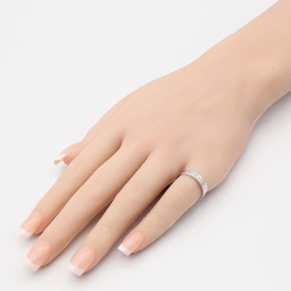 Cartier Silver Clear White Gold (18K) Band Ring (Pre-Owned)