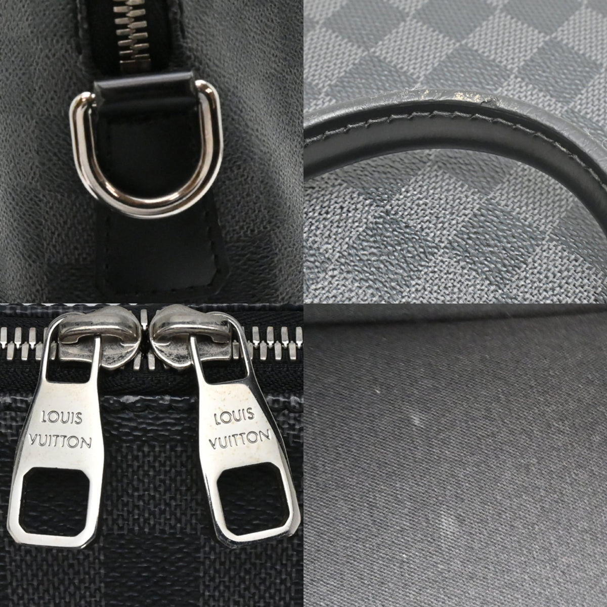 Louis Vuitton Black Damier Graphite Handbag (Pre-Owned)