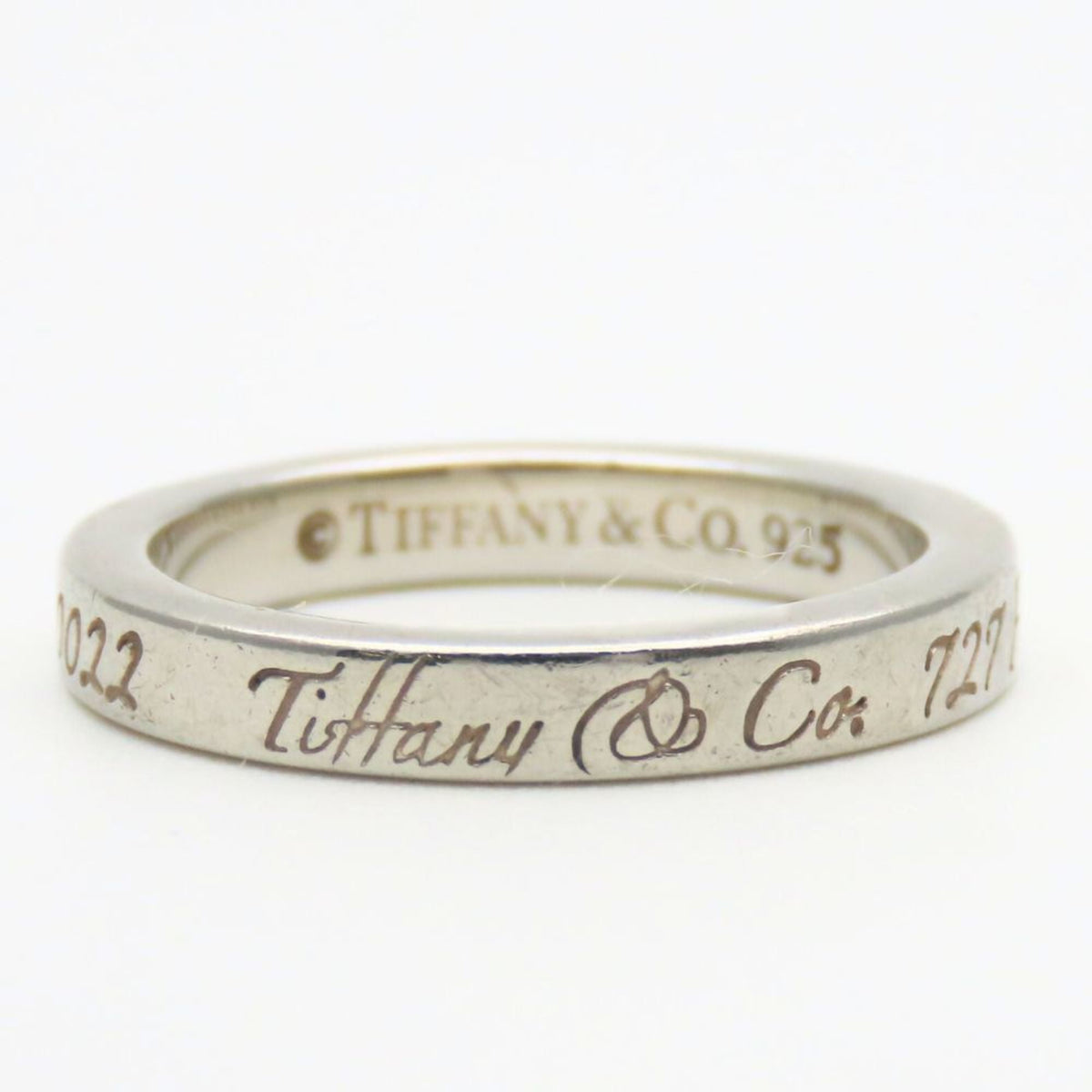 Tiffany Silver Silver 925 Band Ring (Pre-Owned)