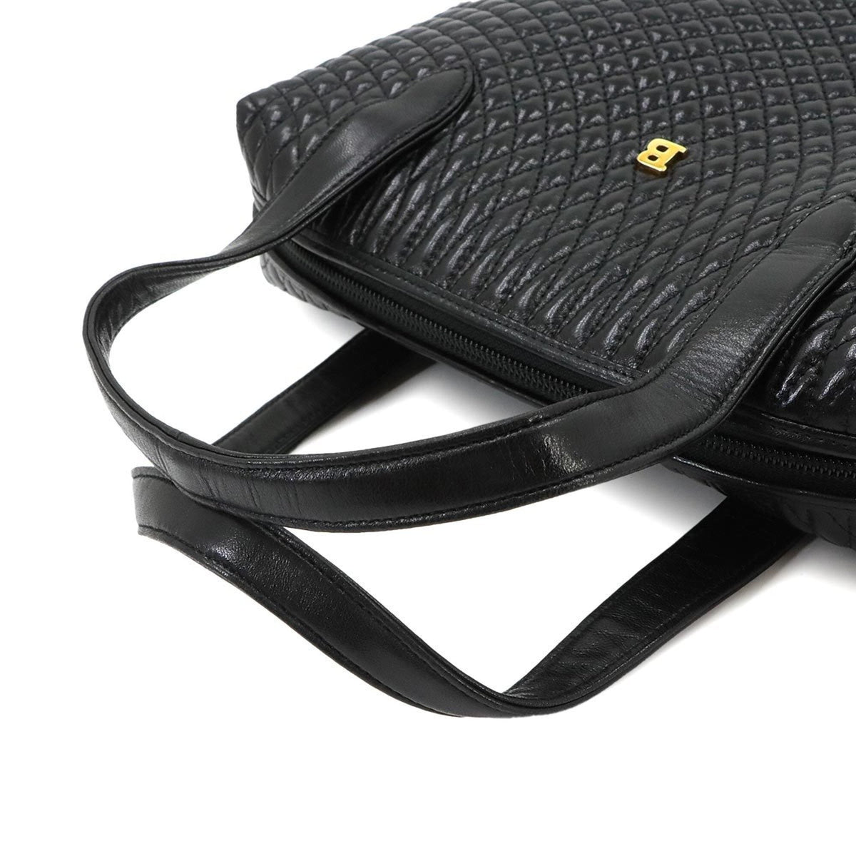 Bally Black Leather Handbag (Pre-Owned)