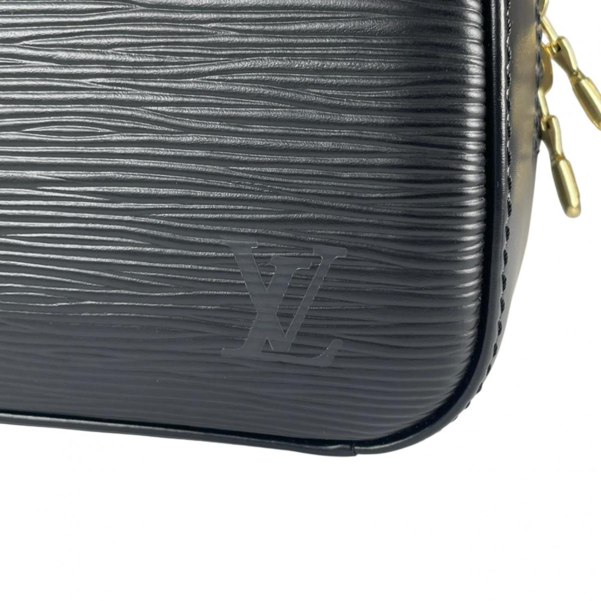 Louis Vuitton Black Noir Epi Leather Handbag (Pre-Owned)