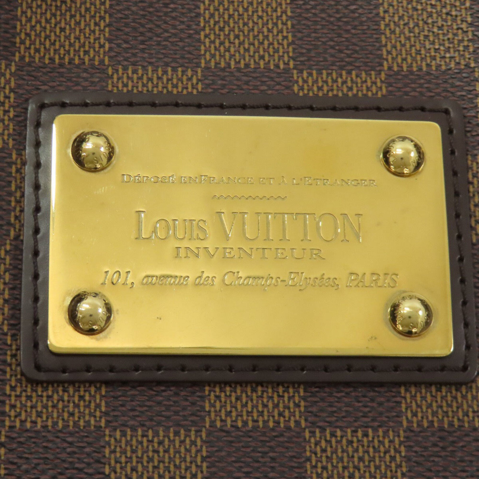 Louis Vuitton Damier Damier Canvas Ebene Damier Canvas Tote Bag (Pre-Owned)