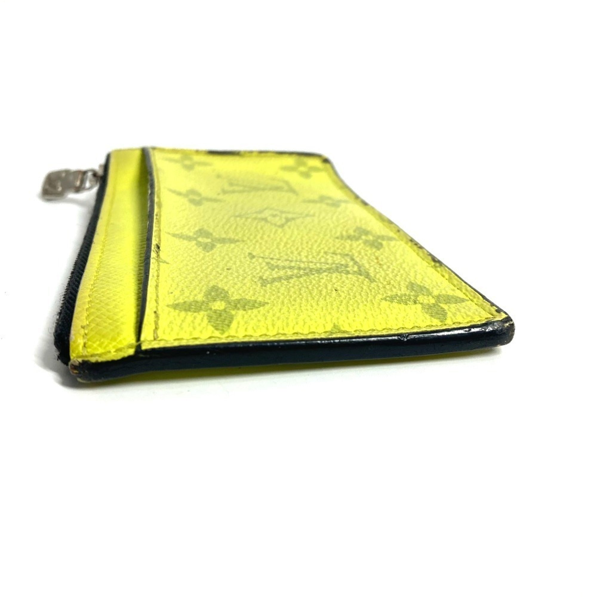 Louis Vuitton Yellow Taigarama Monogram Coin Purse/Coin Case (Pre-Owned)