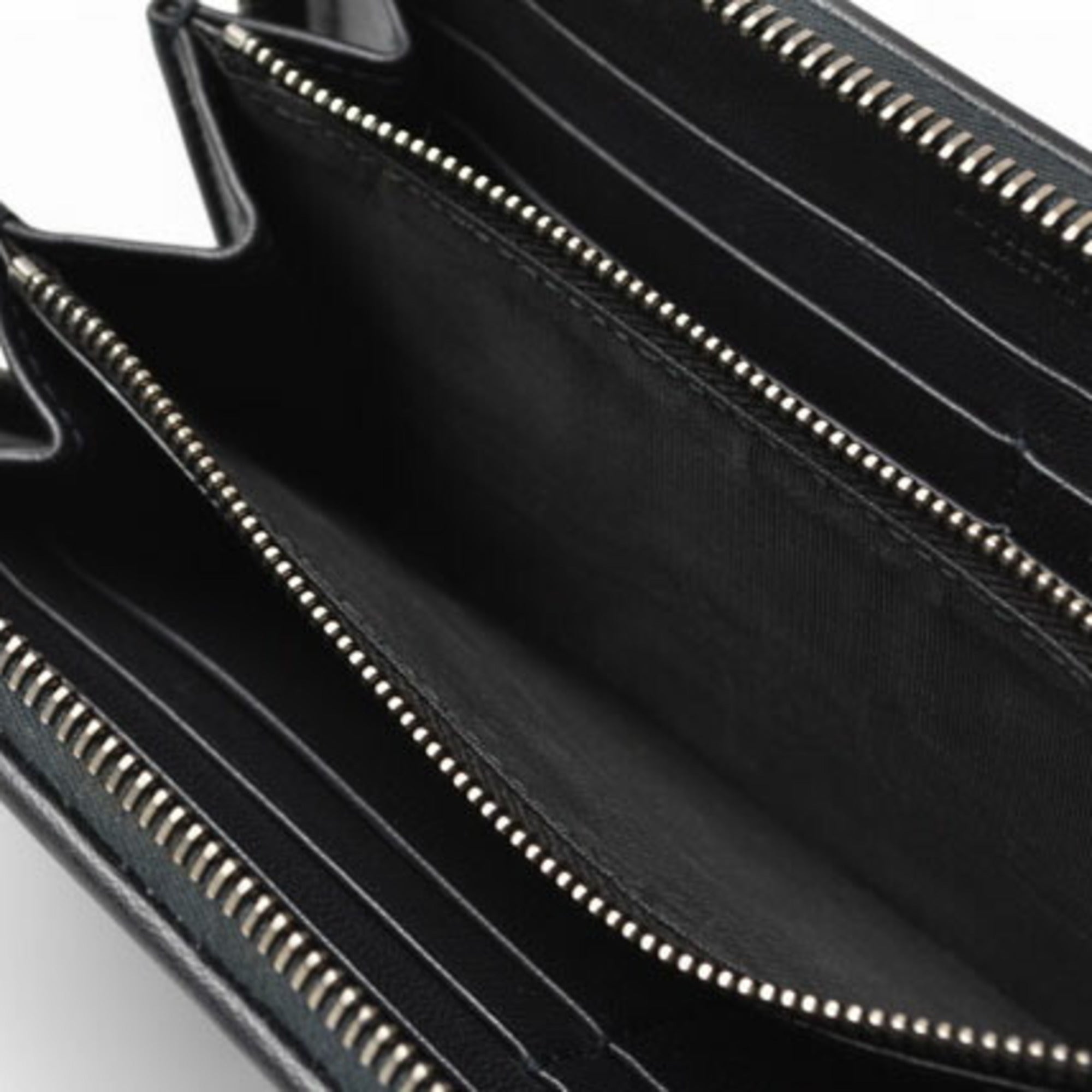 Bottega Veneta Navy Leather Long Wallet (Bi-Fold) (Pre-Owned)