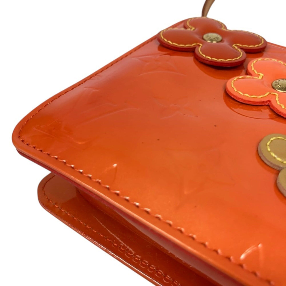 Louis Vuitton Orange Monogram Vernis Pouch (Pre-Owned)