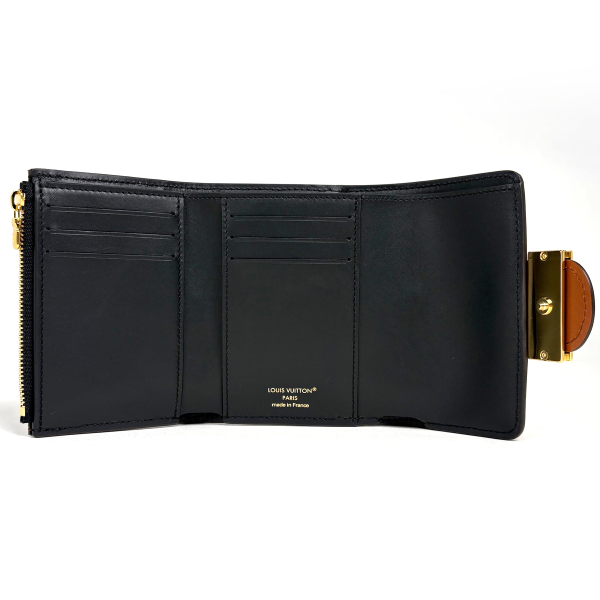 Louis Vuitton Brown Monogram Monogram Monogram Reverse Wallet (Tri-Fold) (Pre-Owned)