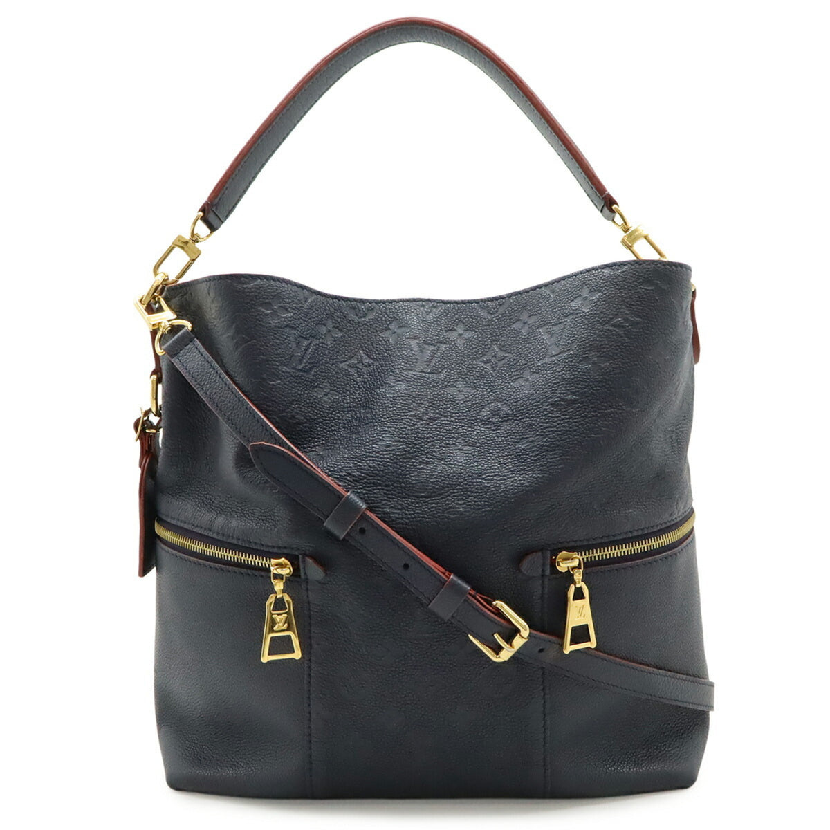 Louis Vuitton Monogram Empreinte Marine Rouge Monogram Empreinte Shoulder Bag (Pre-Owned)