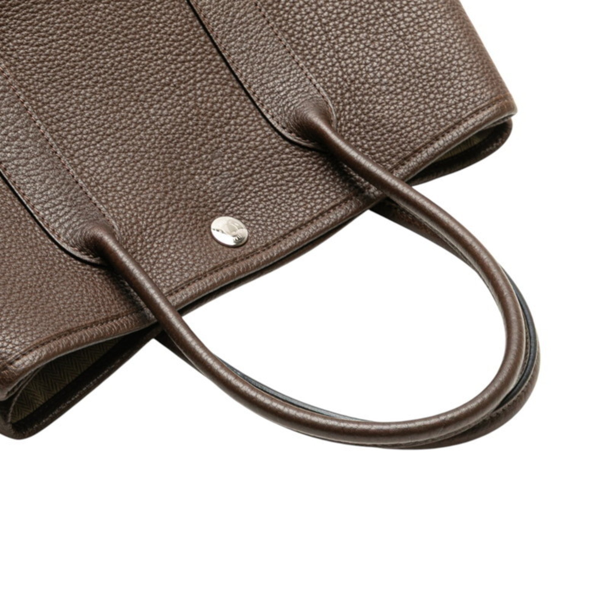 Hermes Garden Chocolat Negonda Leather Handbag (Pre-Owned)