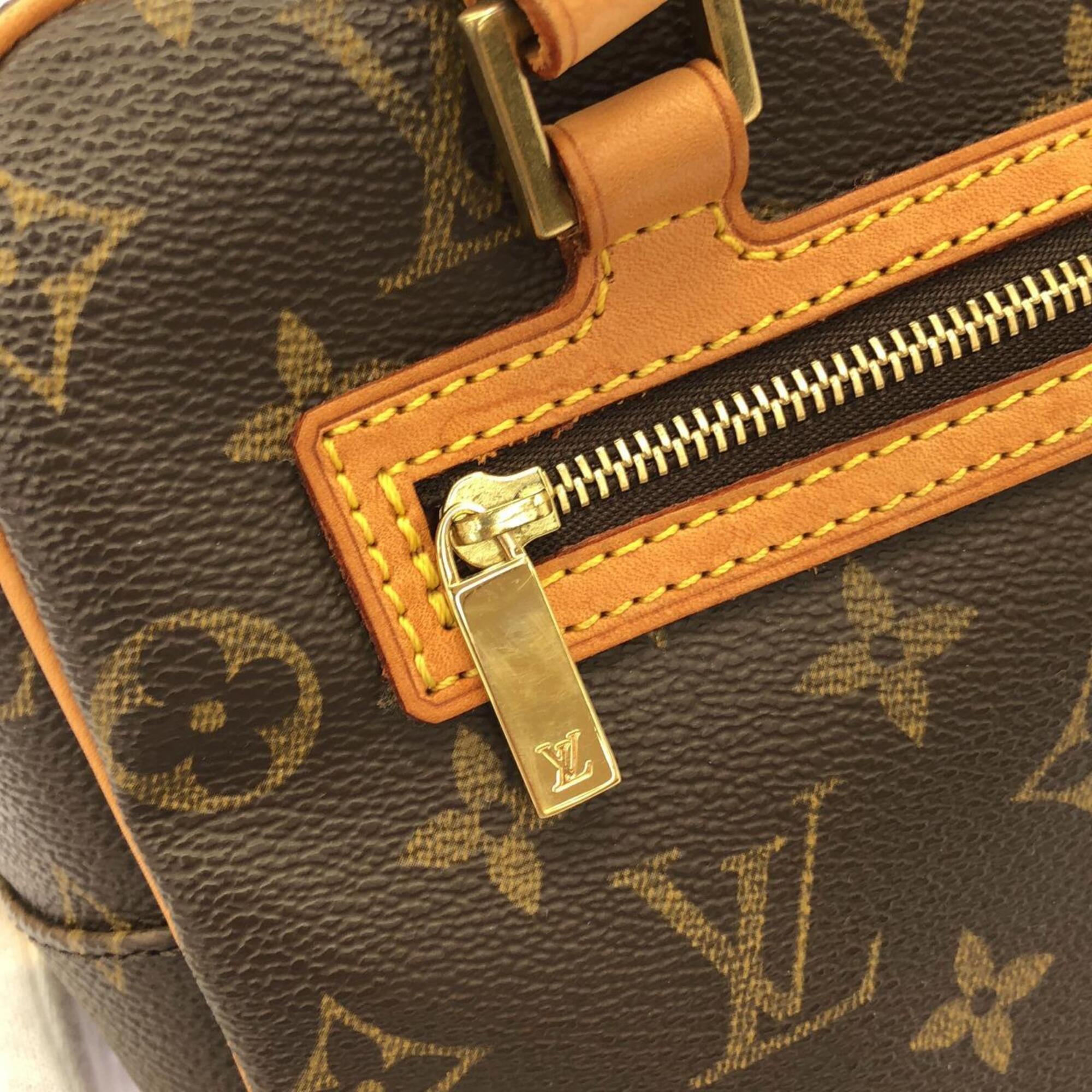 Louis Vuitton Monogram Marron Coated Canvas Shoulder Bag (Pre-Owned)
