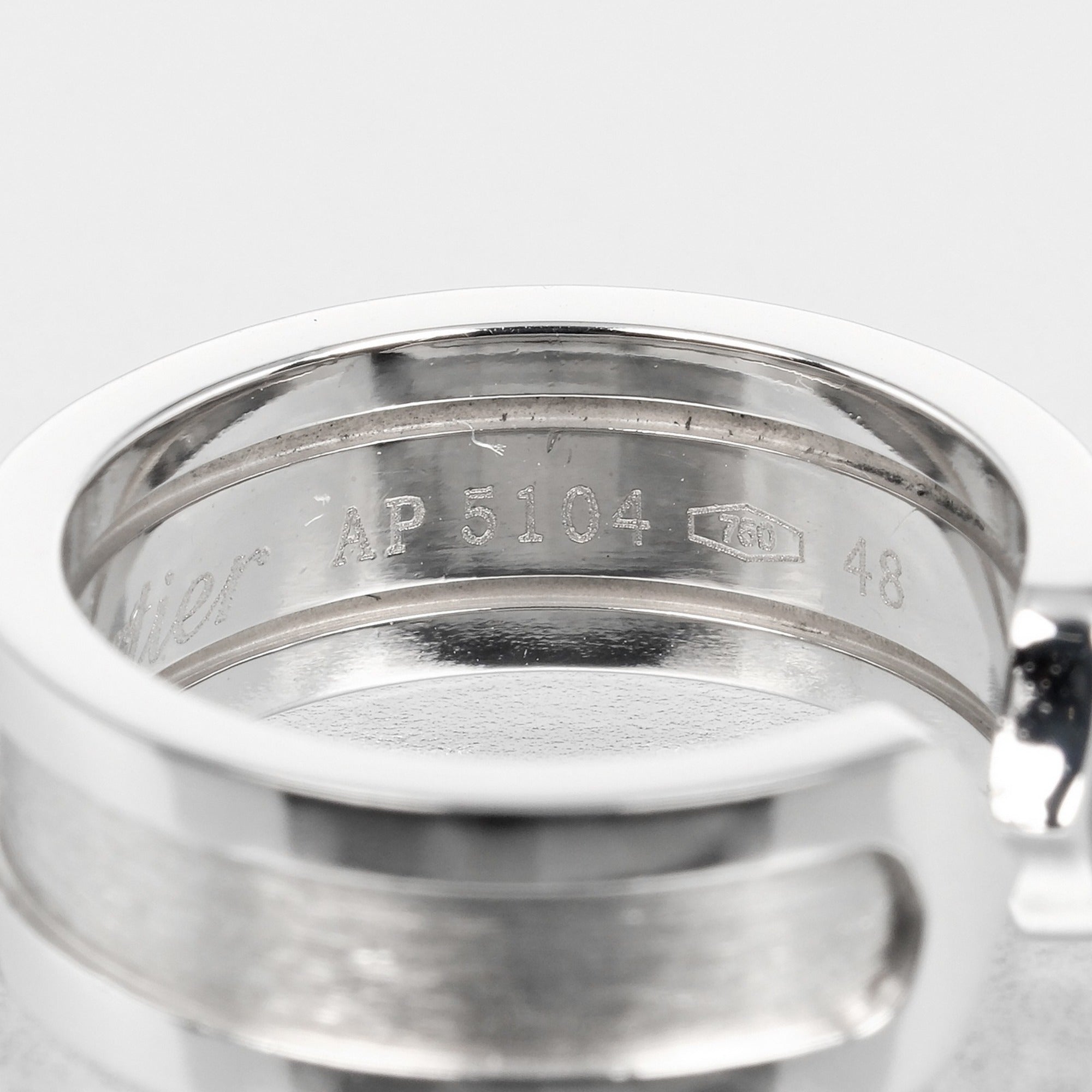 Cartier White Gold White Gold (18K) Band Ring (Pre-Owned)