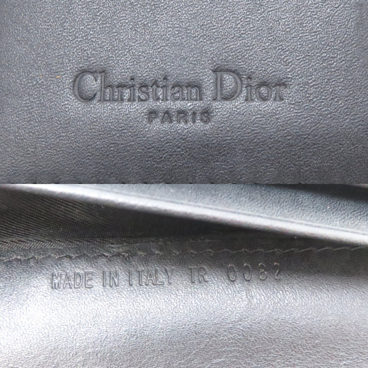 Christian Dior Blue Jacquard Wallet (Tri-Fold) (Pre-Owned)