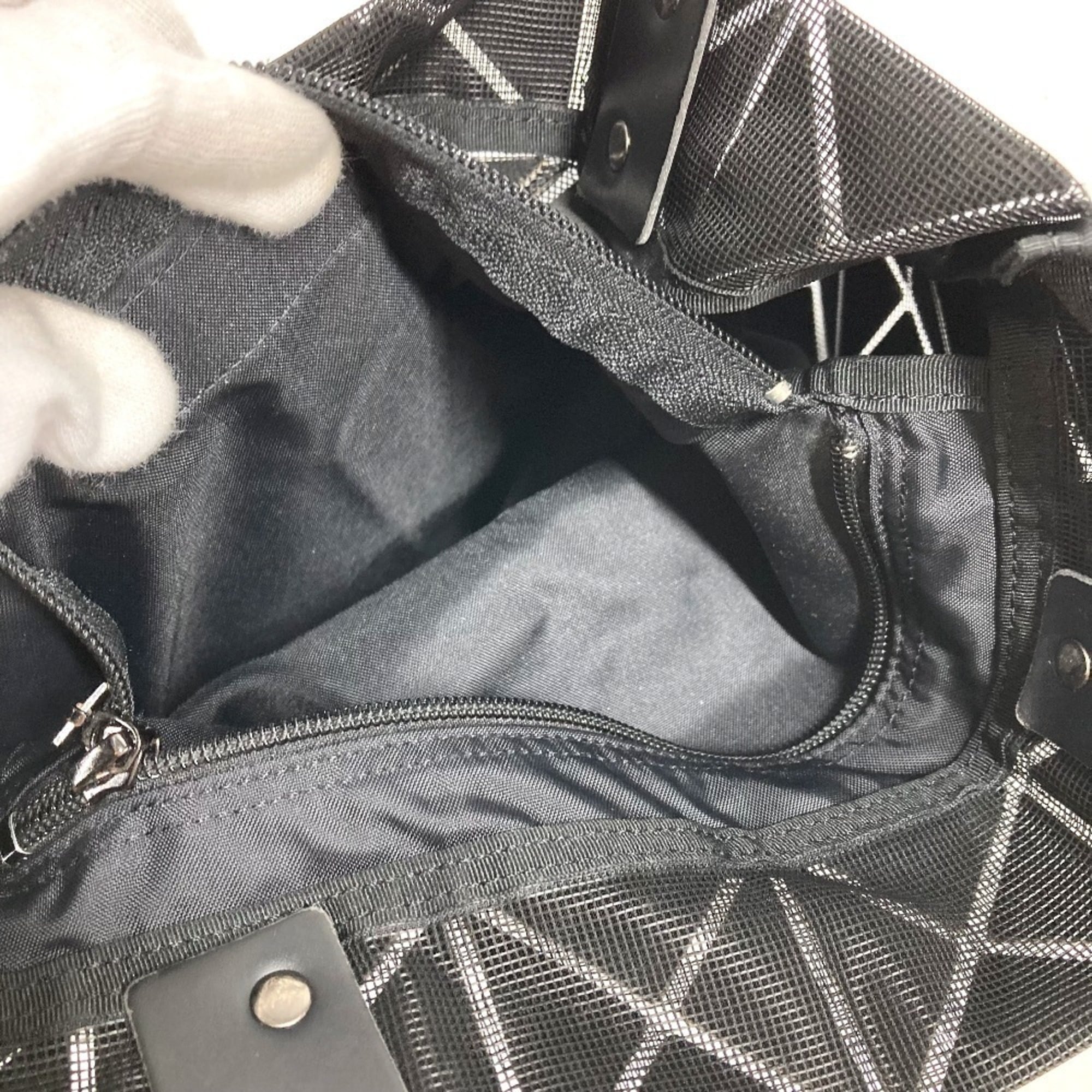 Issey Miyake Black Pvc Shoulder Bag Tote Bag (Pre-Owned)