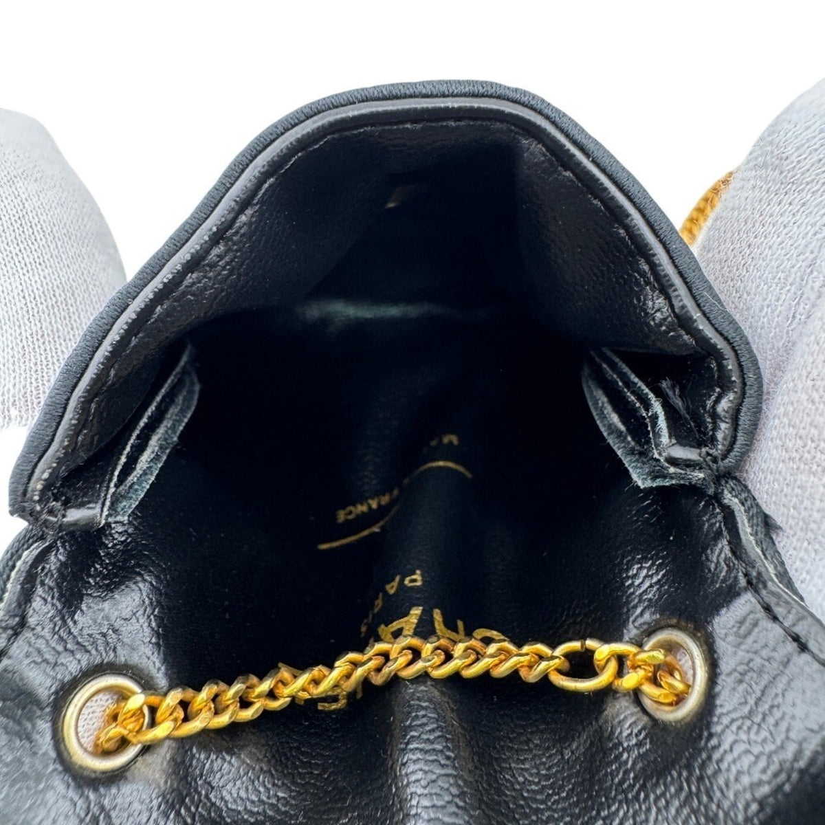 Chanel Black Leather Pouch (Pre-Owned)