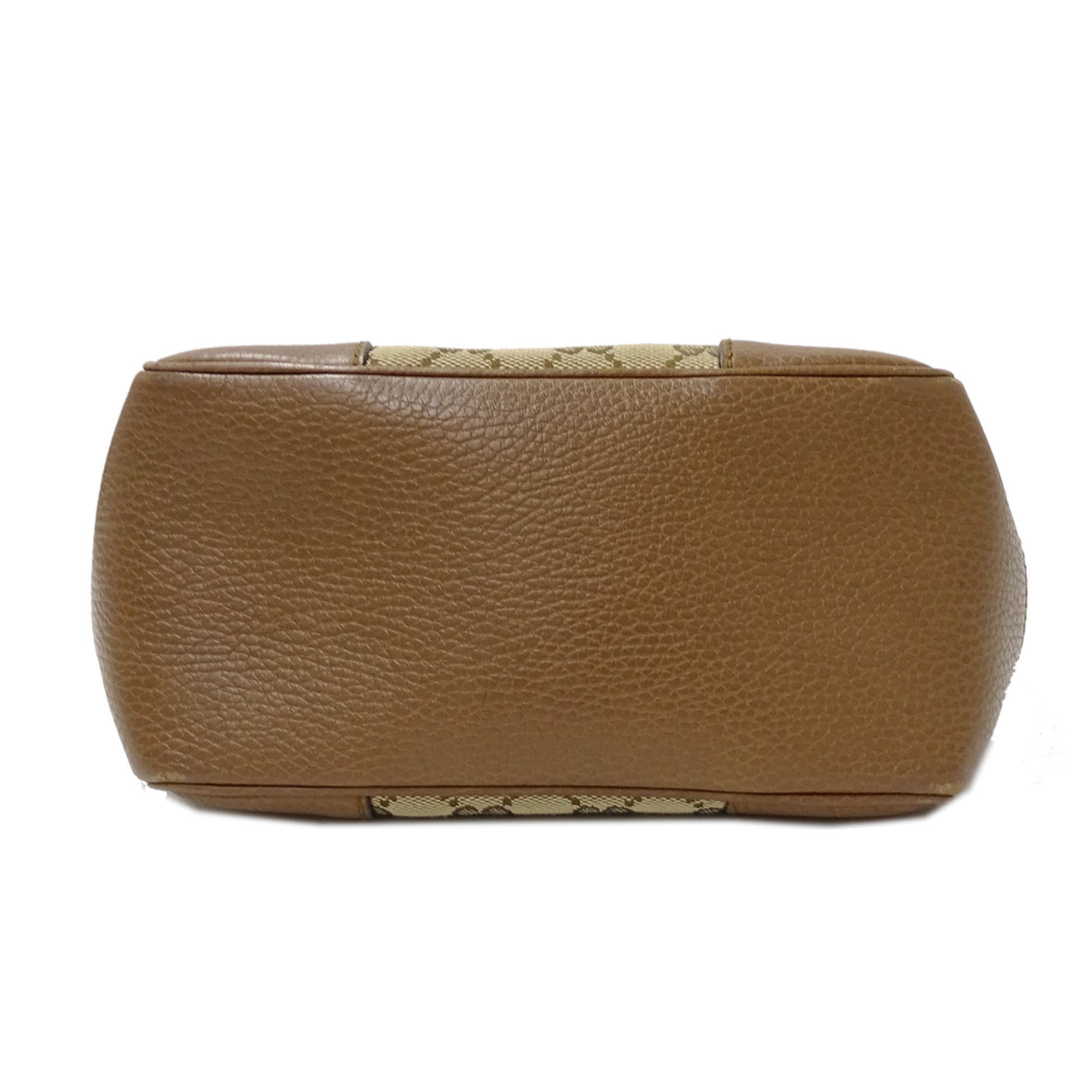 Gucci Beige Brown Gg Canvas Handbag Shoulder Bag (Pre-Owned)