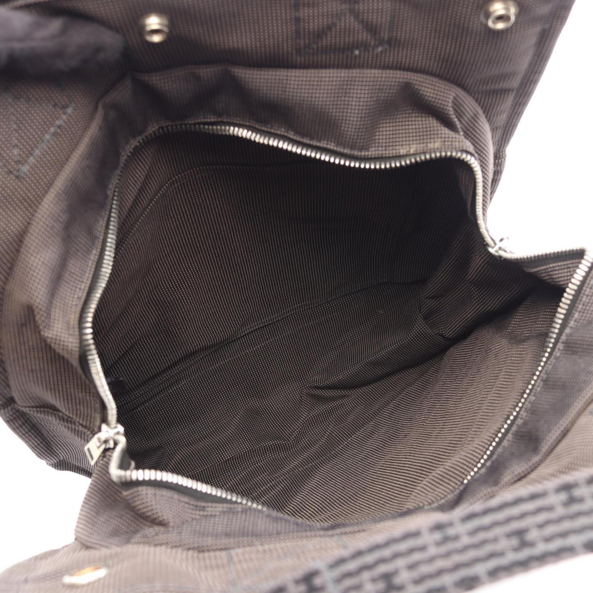 Hermes Gray Canvas Backpack (Pre-Owned)