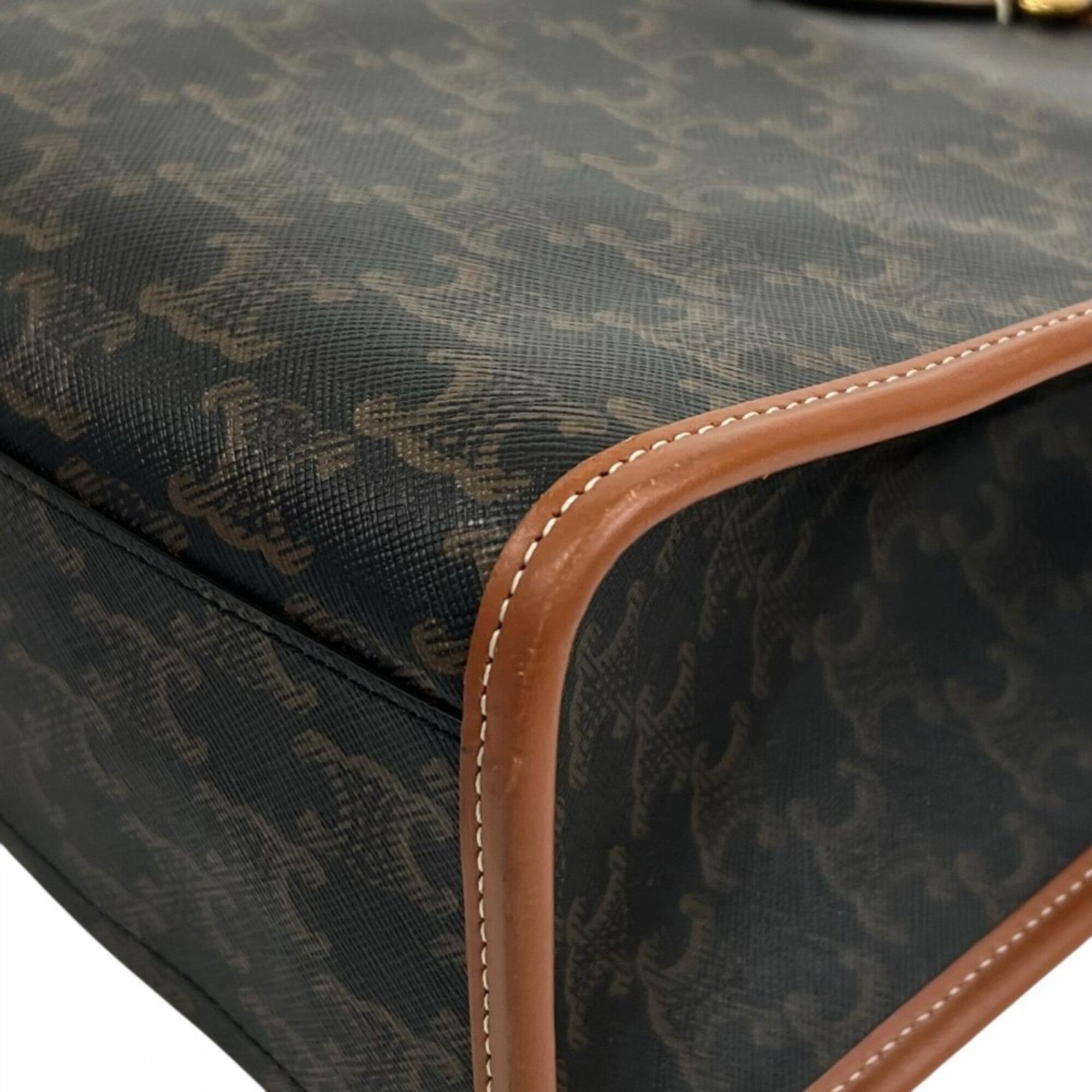 Celine Brown Pvc Leather Tote Bag (Pre-Owned)