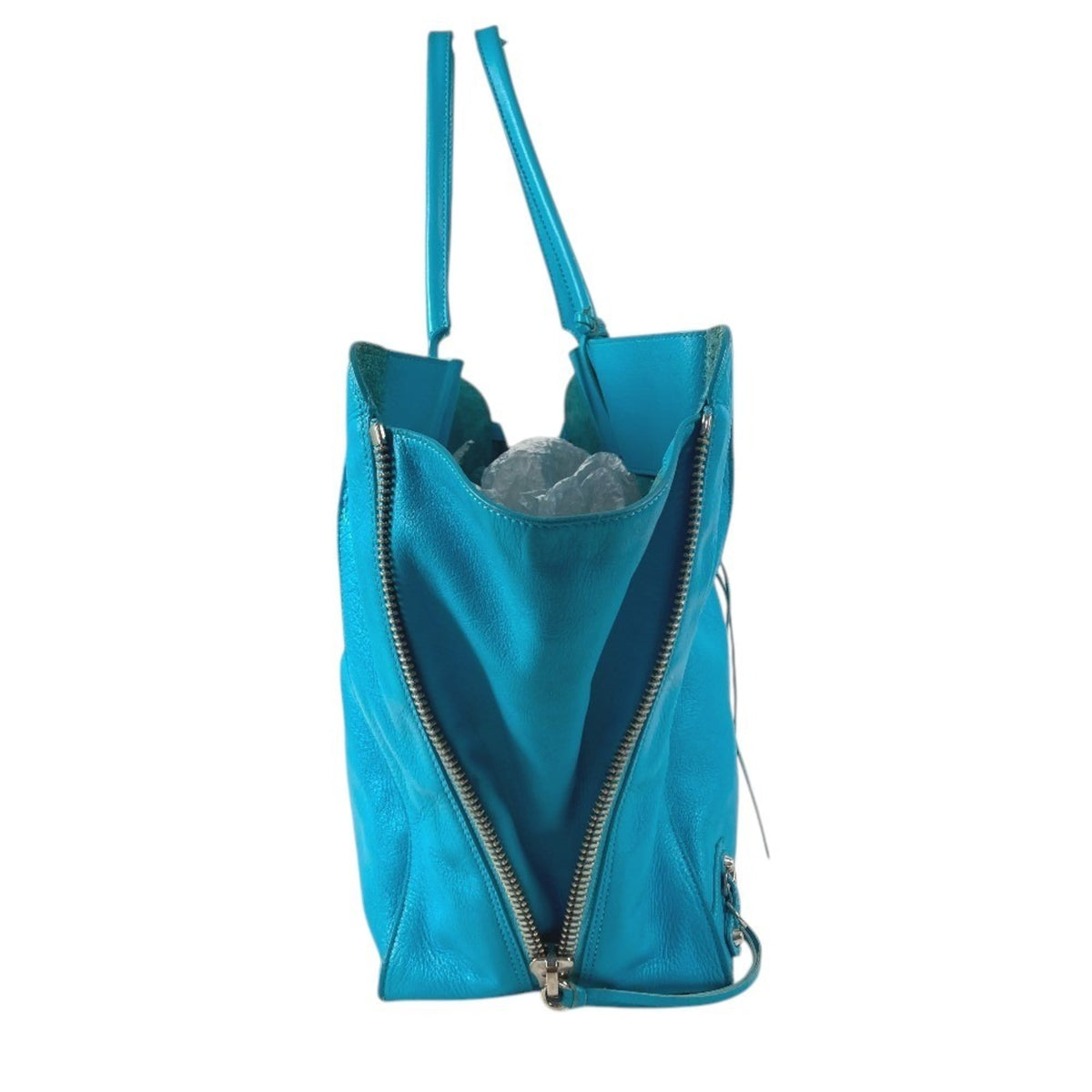 Louis Vuitton Blue Leather Shoulder Bag Tote Bag (Pre-Owned)