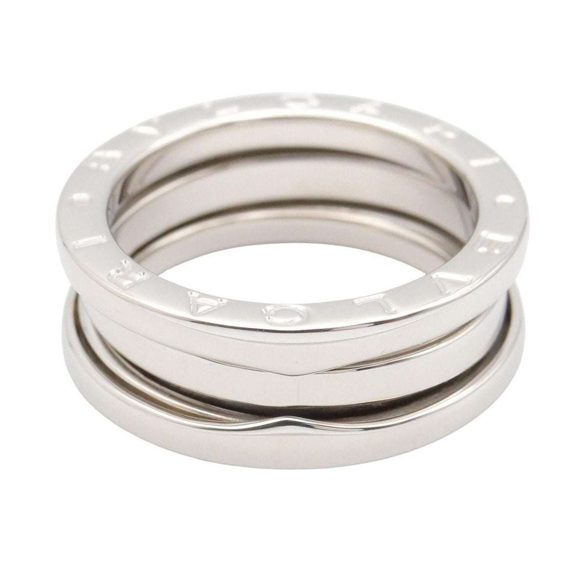 Bvlgari Silver White Gold (18K) Band Ring (Pre-Owned)