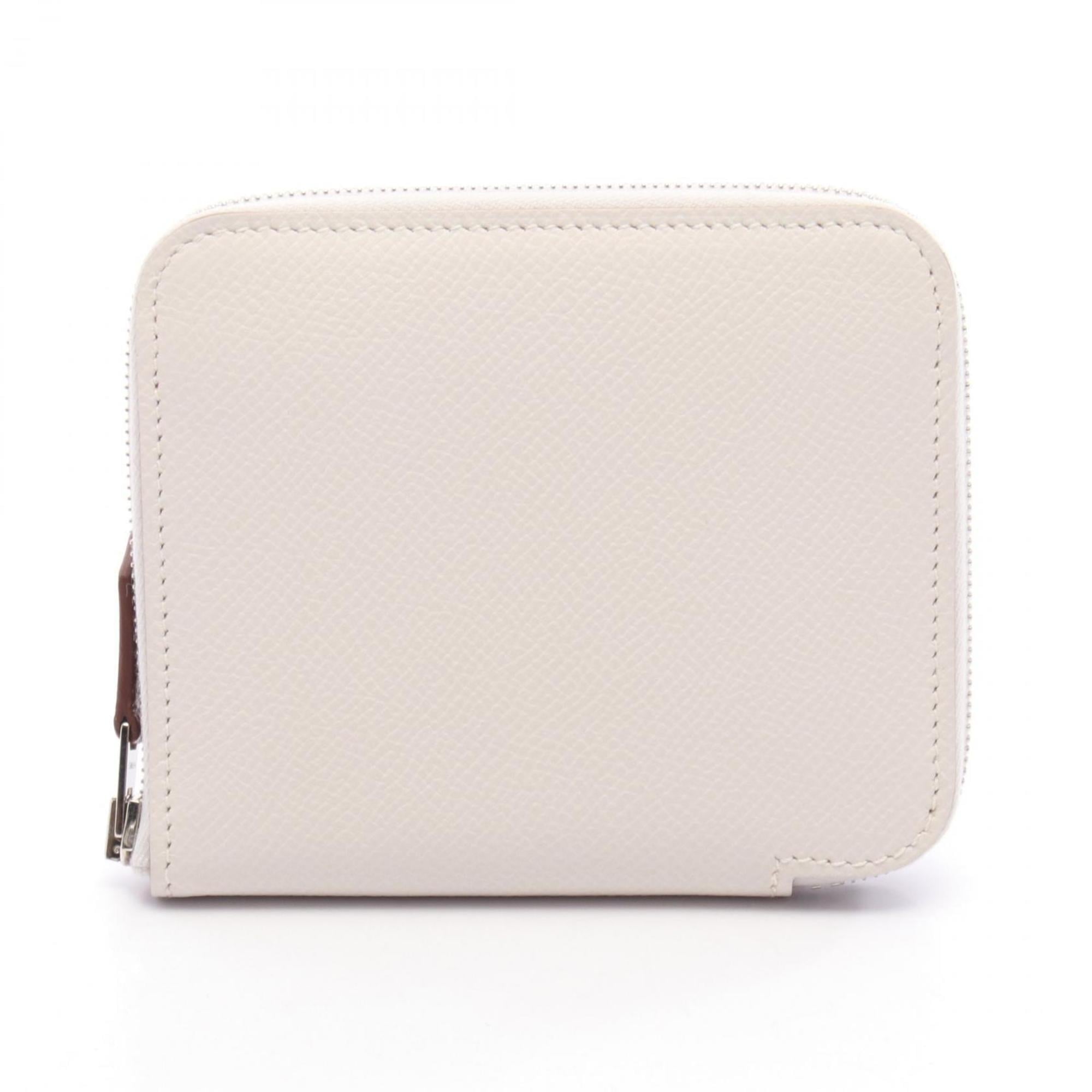 Hermes White Leather Wallet (Bi-Fold) (Pre-Owned)