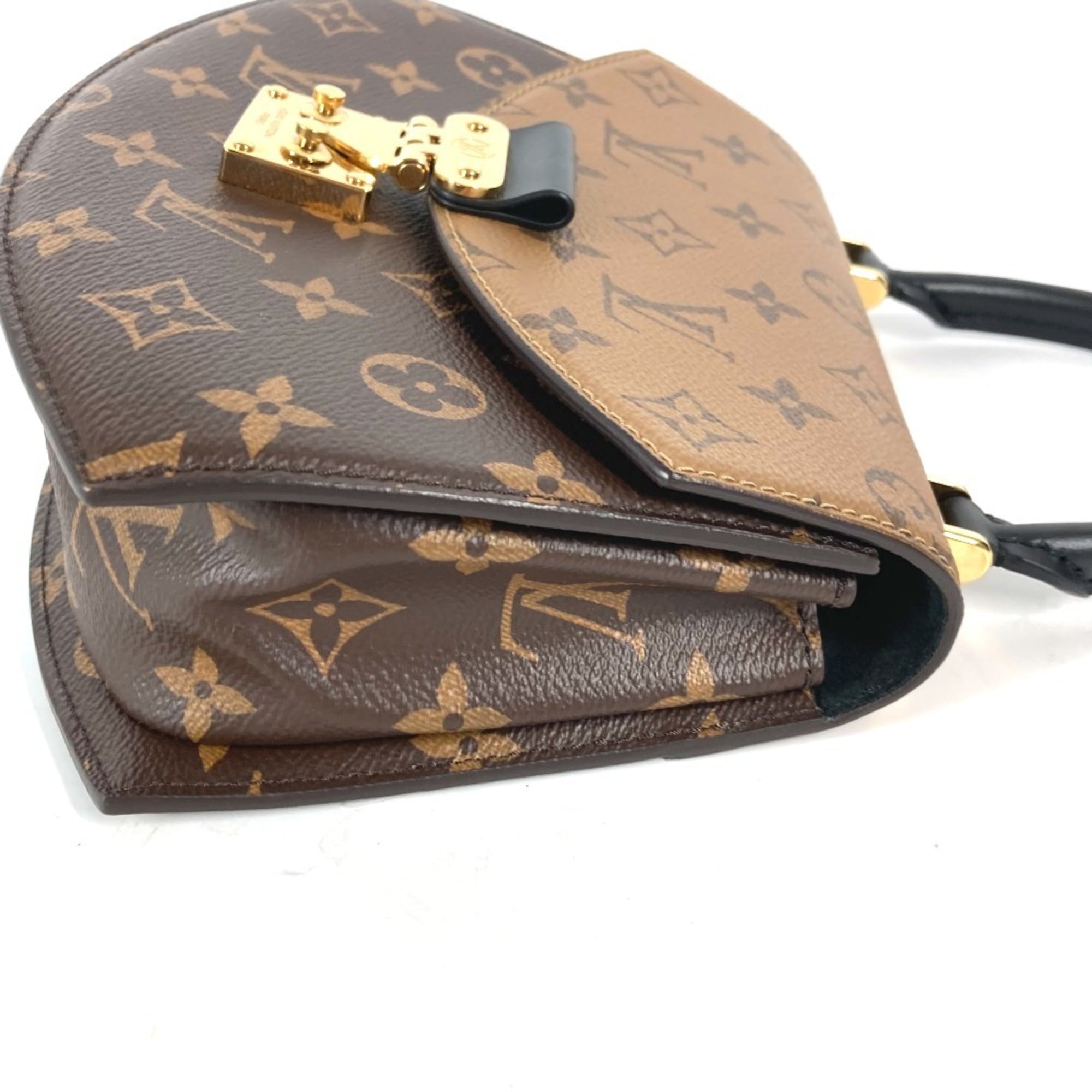Louis Vuitton Beige Brown Monogram Reverse Monogram Reverse Handbag Shoulder Bag (Pre-Owned)