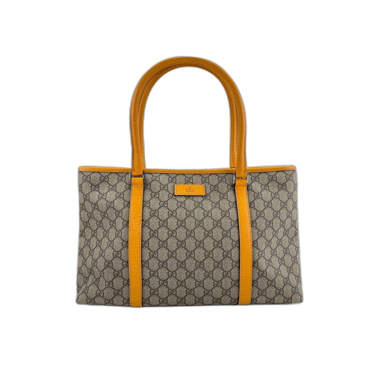 Gucci Beige Orange Tote Bag (Pre-Owned)