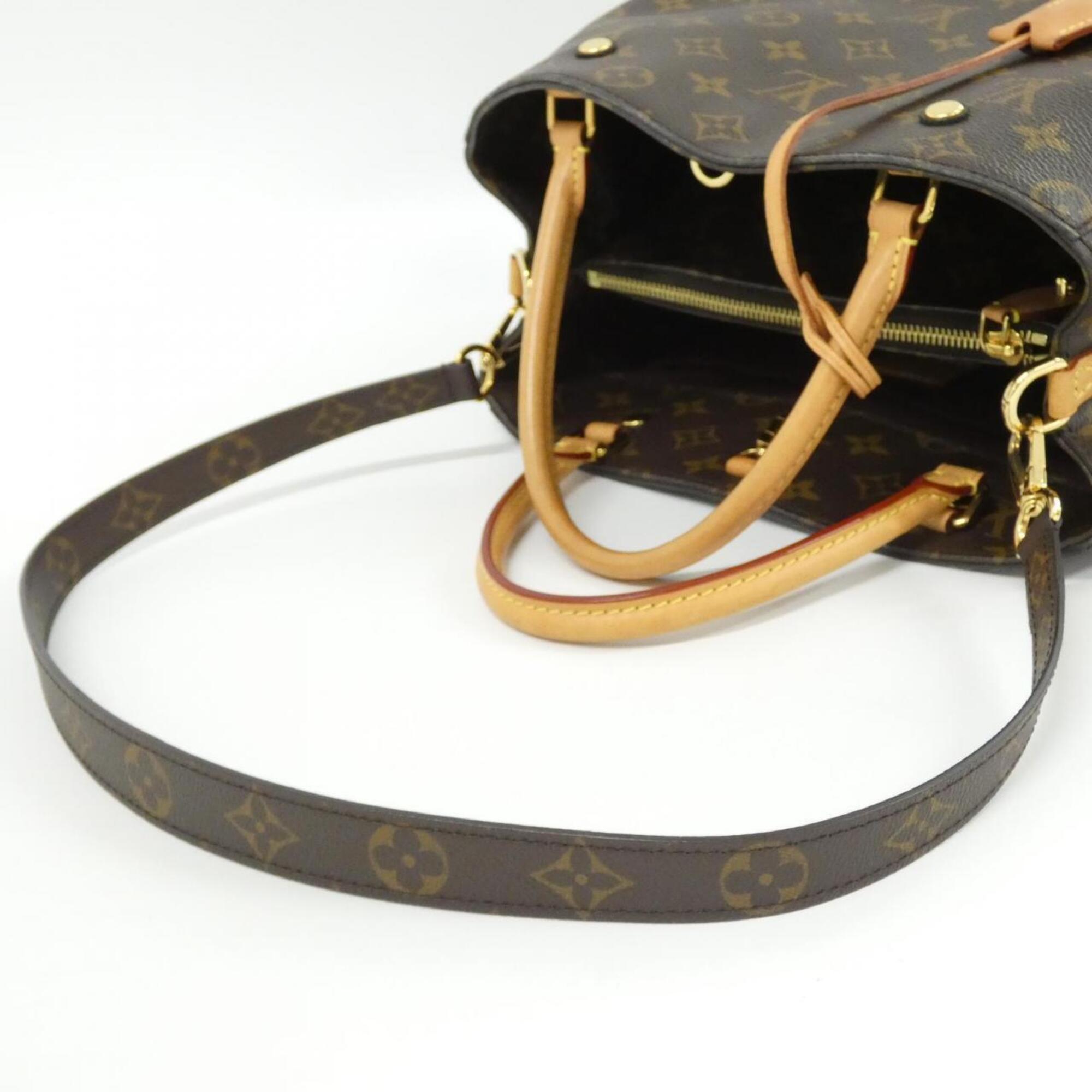 Louis Vuitton Monogram Marron Coated Canvas Handbag (Pre-Owned)