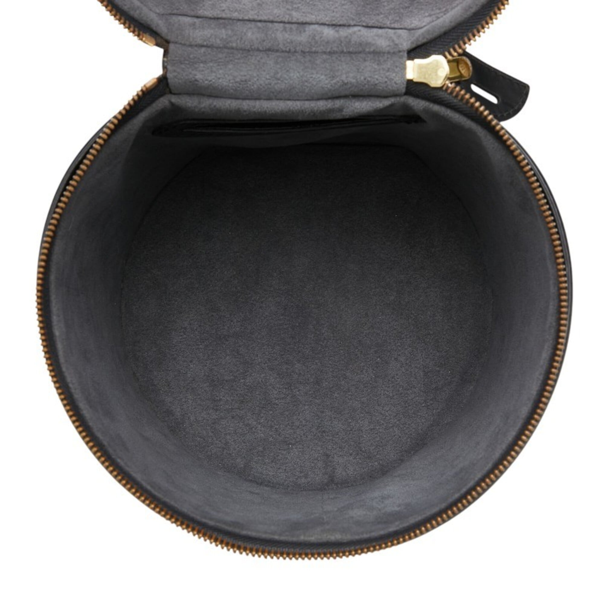 Louis Vuitton Black Noir Leather Handbag Vanity Bag (Pre-Owned)