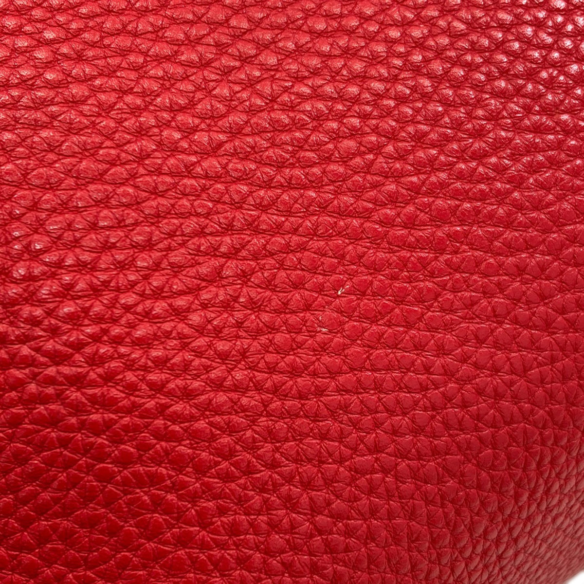 Fendi Peekaboo Red Color Leather Handbag (Pre-Owned)