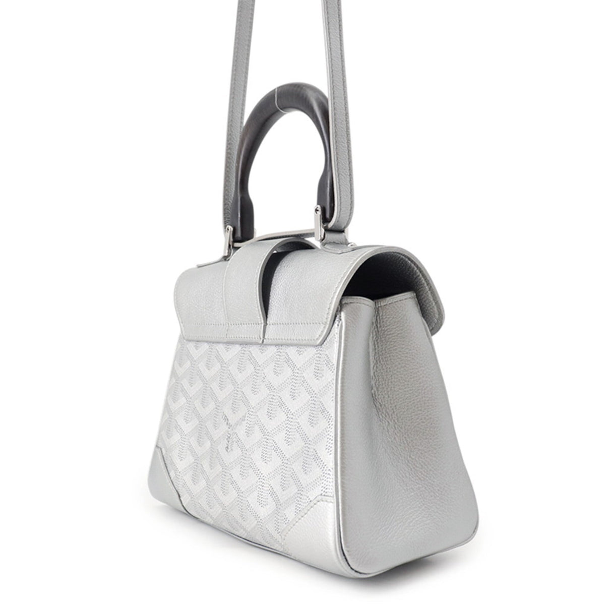 Goyard Silver Pvc Handbag (Pre-Owned)