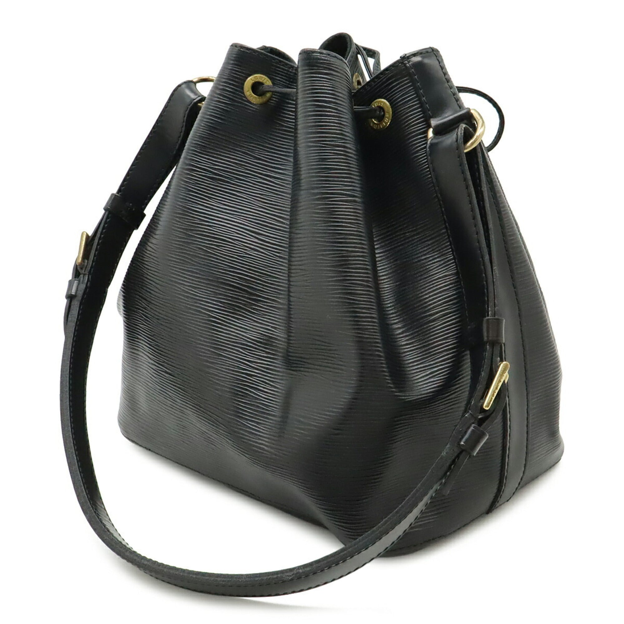 Louis Vuitton Black Noir Epi Leather Shoulder Bag (Pre-Owned)