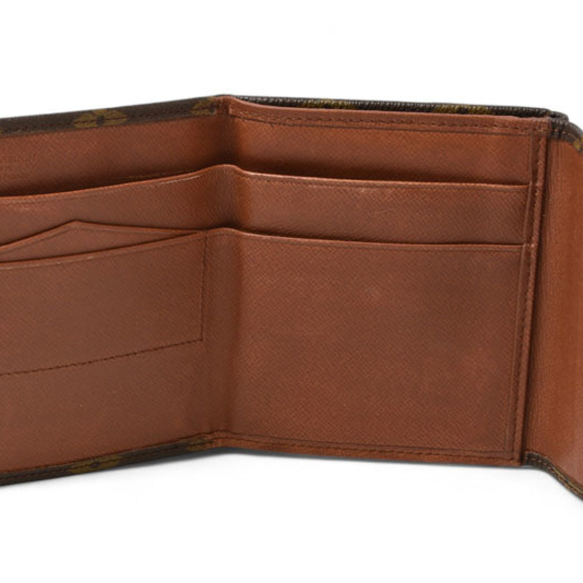 Louis Vuitton Brown Coated Canvas Wallet (Bi-Fold) (Pre-Owned)