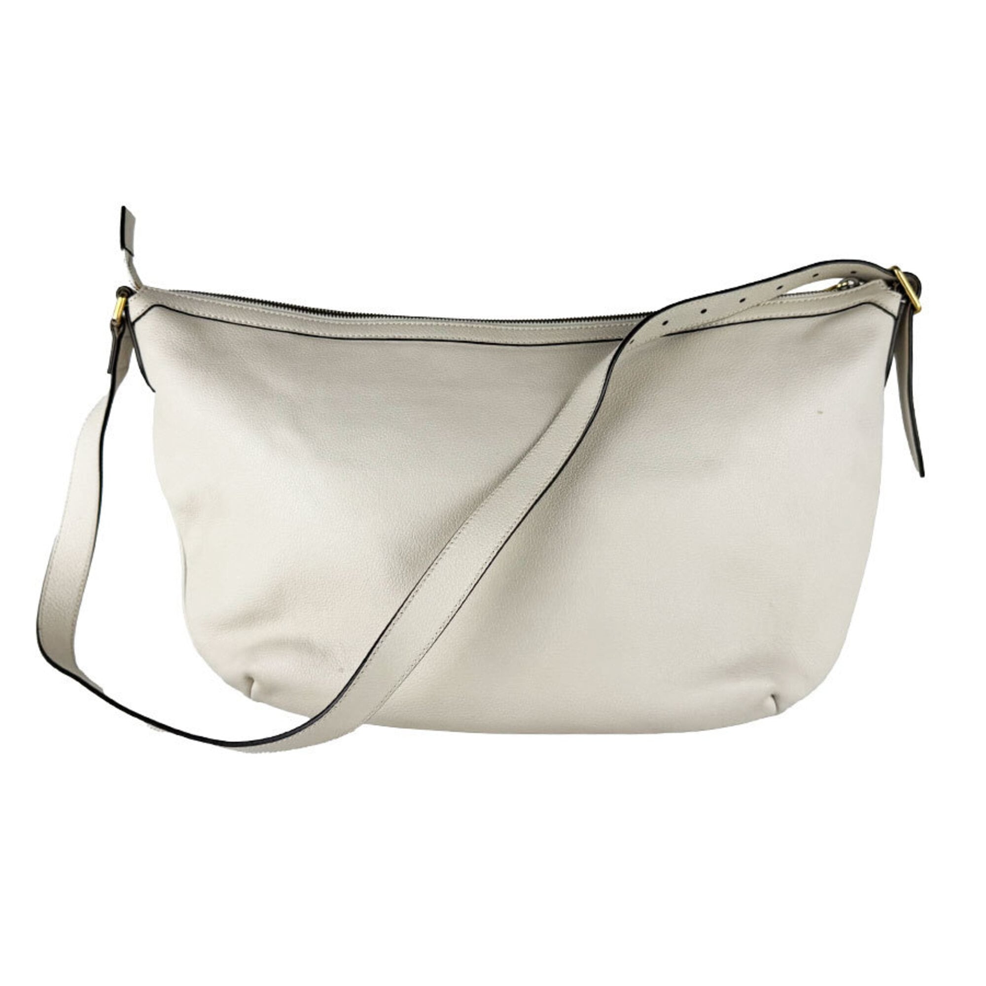 Gucci Ivory Leather Shoulder Bag (Pre-Owned)