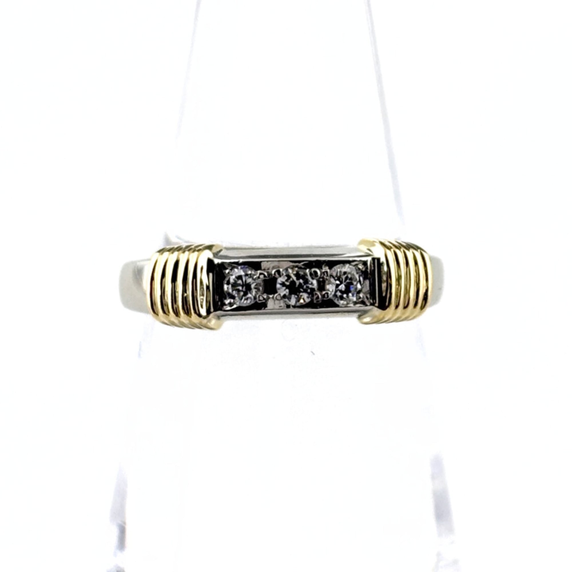 Christian Dior Platinum 900 Yellow Gold Band Ring (Pre-Owned)