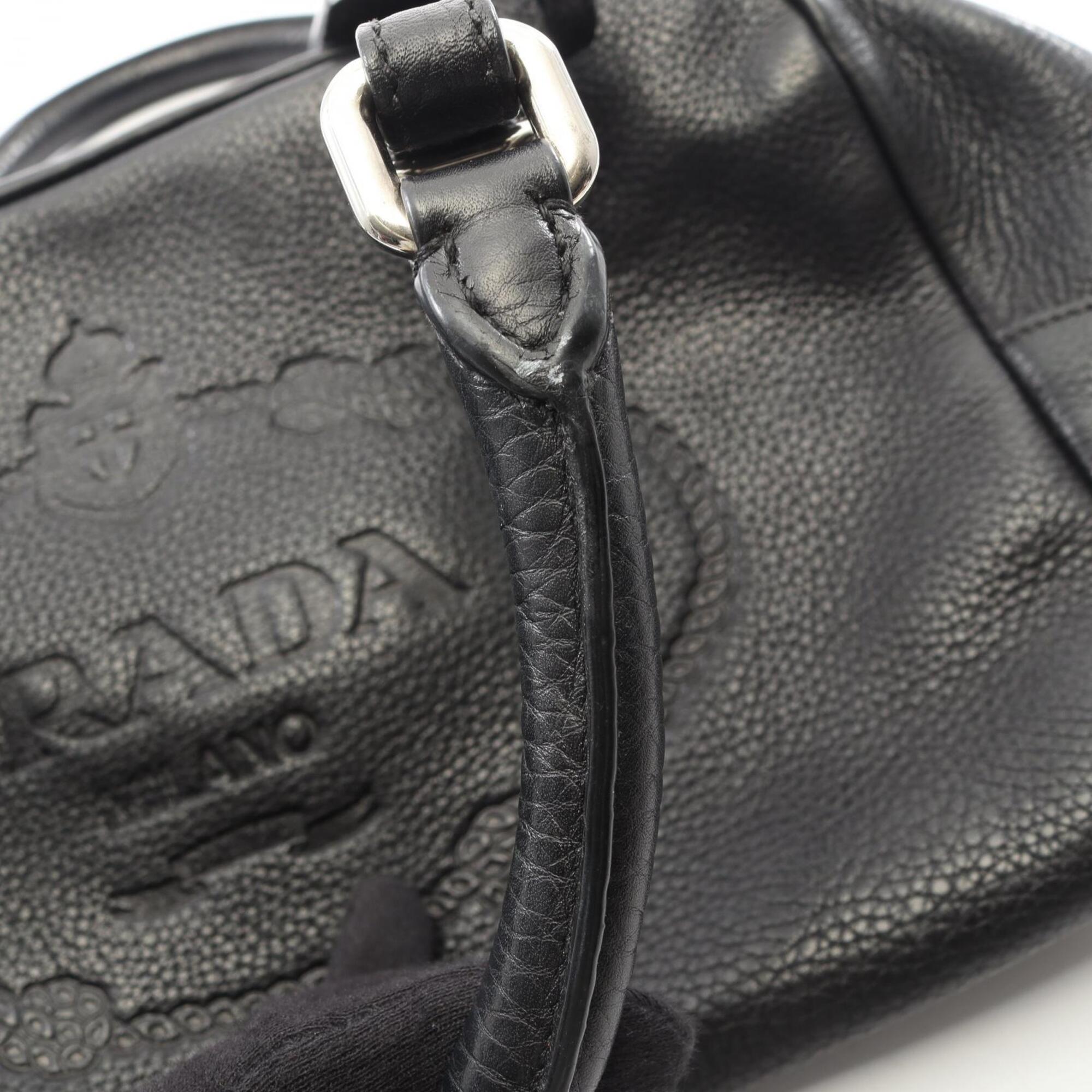 Prada Black Leather Handbag (Pre-Owned)