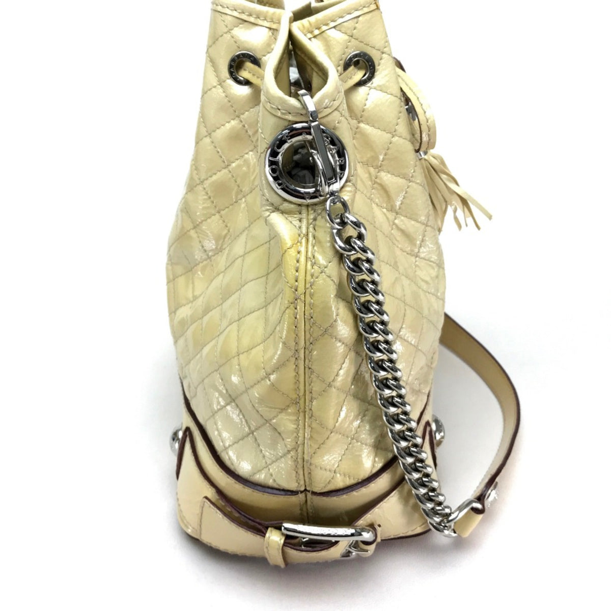 Dolce & Gabbana Beige Leather Shoulder Bag (Pre-Owned)