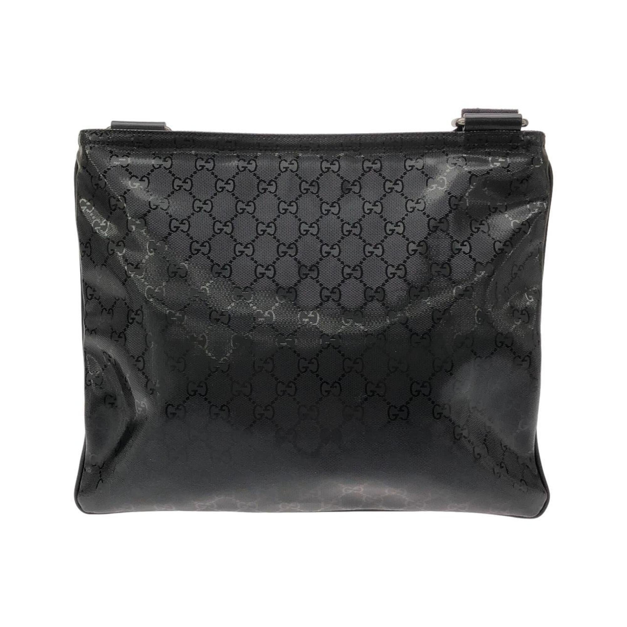 Gucci Black Gg Imprimé Shoulder Bag (Pre-Owned)