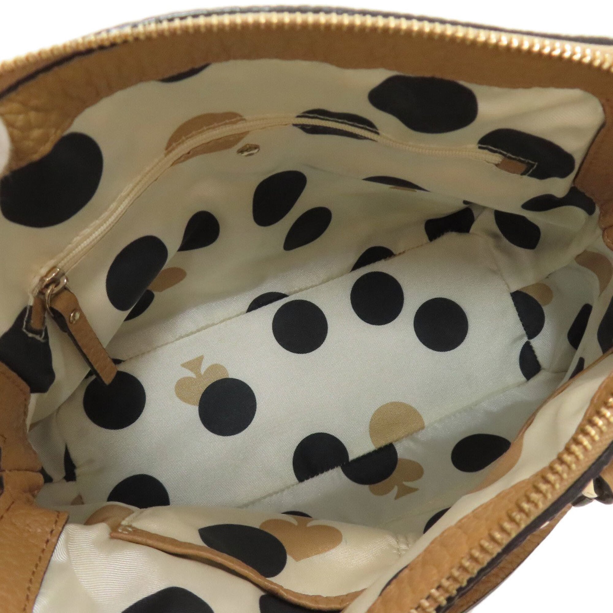 Kate Spade Black Brown Leather Handbag (Pre-Owned)