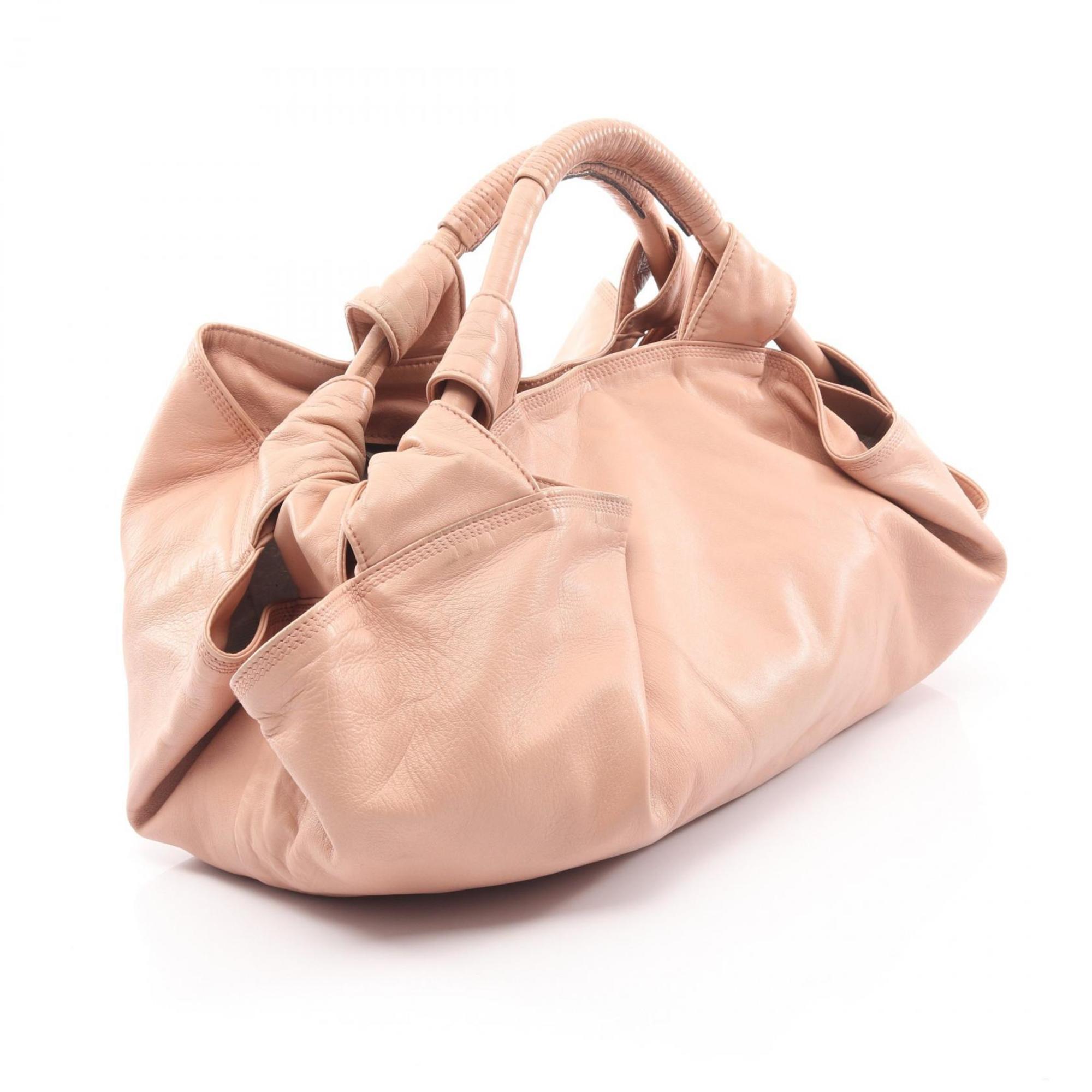 Loewe Nappa Aire Pink Leather Handbag (Pre-Owned)