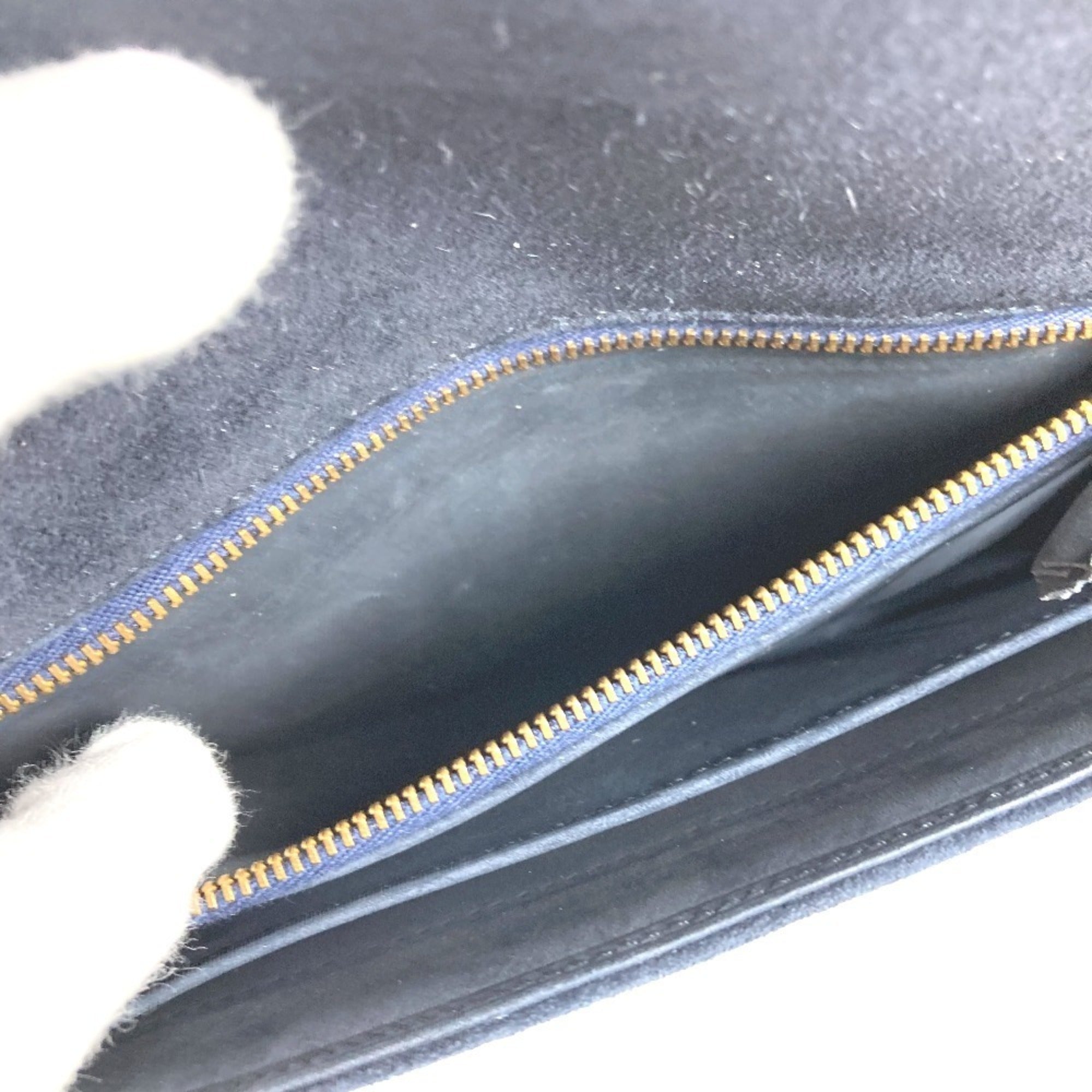 Hermes Navy Clutch Bag Pouch (Pre-Owned)